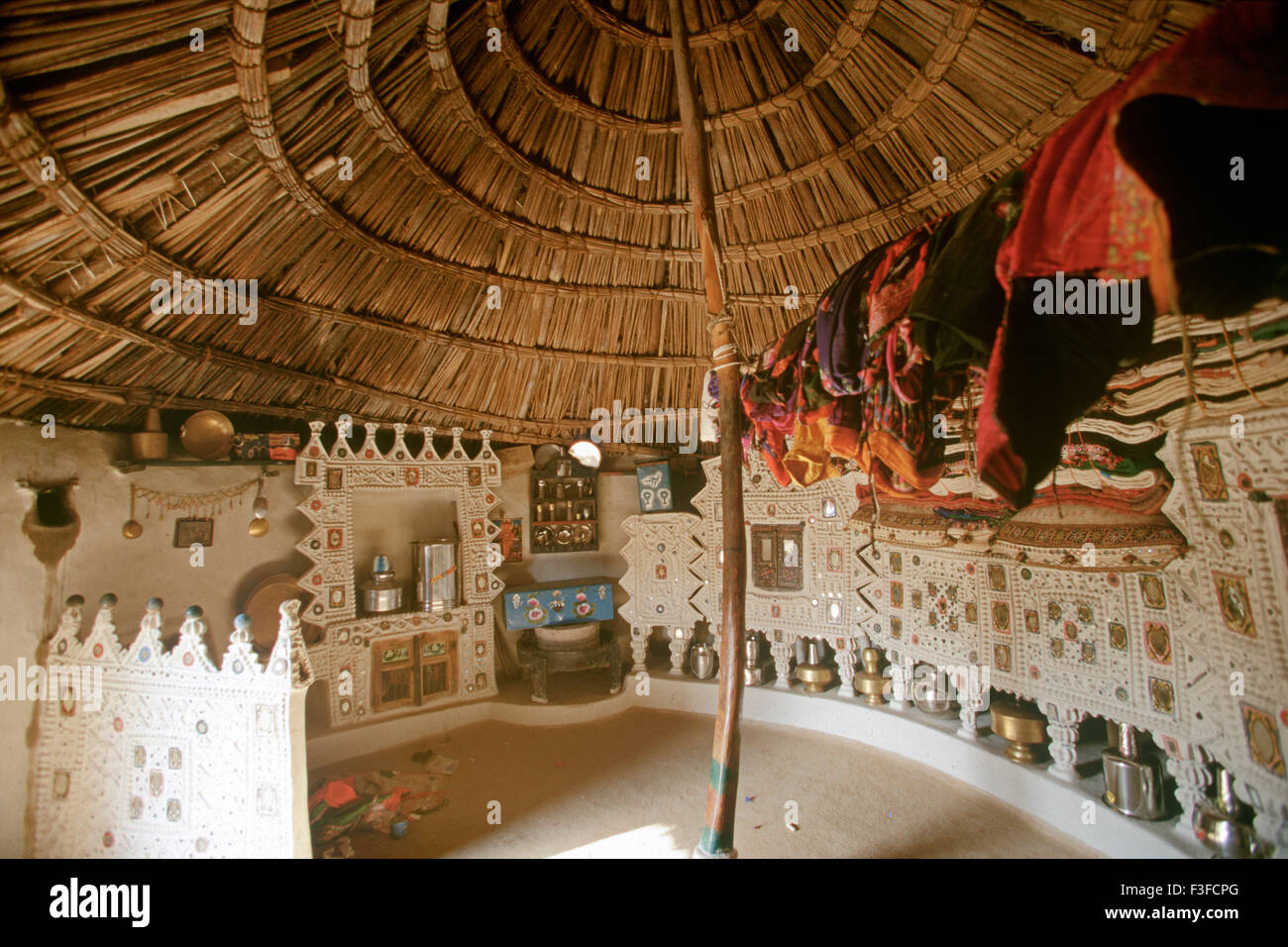 Interior of Kutch house at Gujarat ; India Stock Photo Alamy
