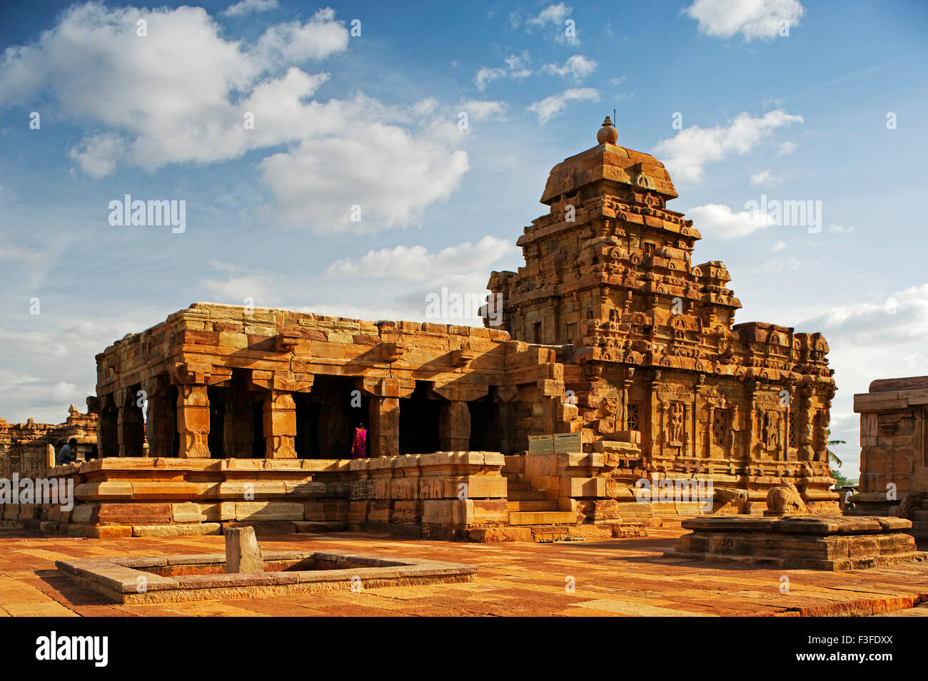 Pattadakal Temple ; Chalukya dynasty monument ; Unesco World Heritage site ; Pattadakal ; Pattadakallu ; Raktapura ; Bagalkot district ; Karnataka ; India ; Asia Stock Photo