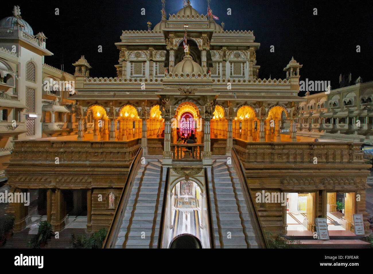 Heritage Swaminarayan temple almost 100 years old built by Shashtriji maharaj ; Gujarat ; India Stock Photo