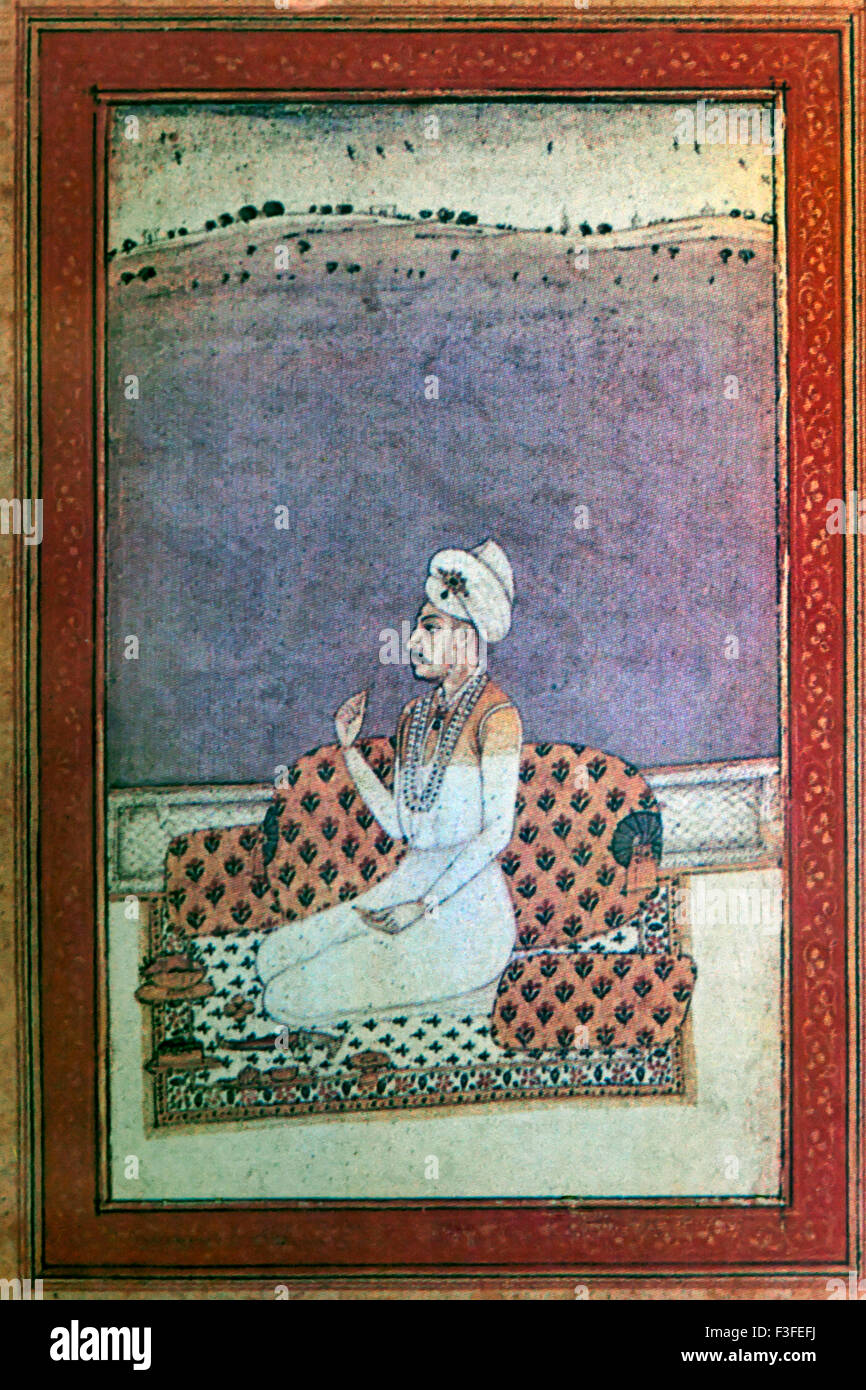 Balaji Baji Rao, Shrimant Peshwa Balajirao Bhat, Nana Saheb, Nana Saheb Peshwa painting, India, Asia Stock Photo