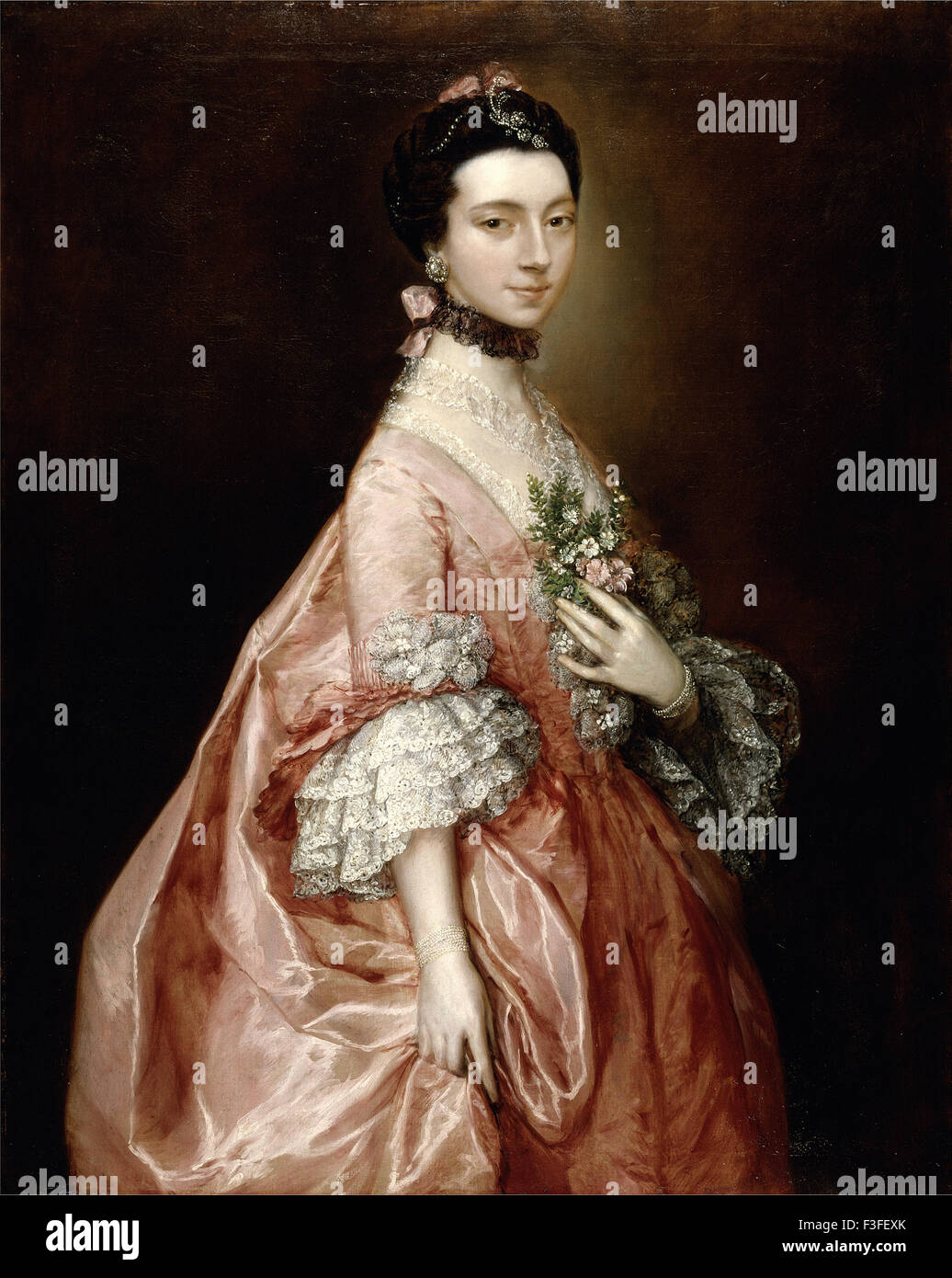 Thomas Gainsboroug - Mary Little, Later Lady Carr Stock Photo