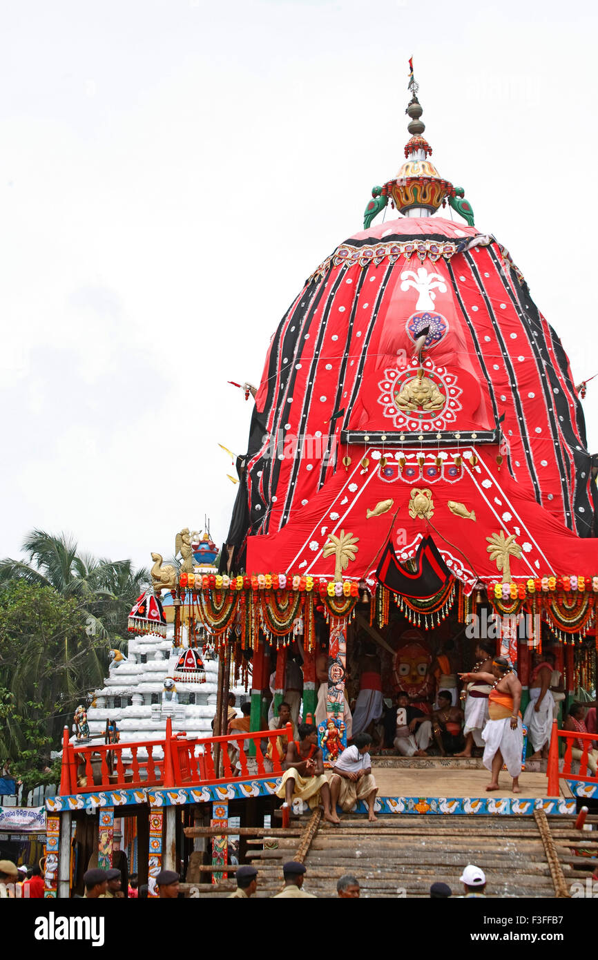 Rath yatra or Cart festival of Jagannath ; Puri ; Orissa ; India Stock