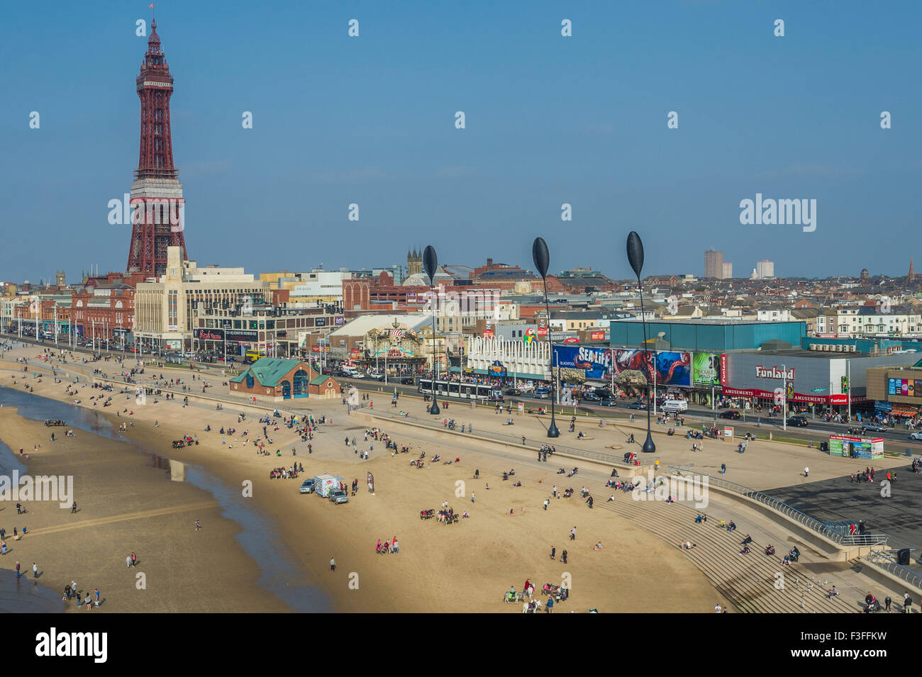 Blackpool Tower And Promenade Stock Photo - Alamy