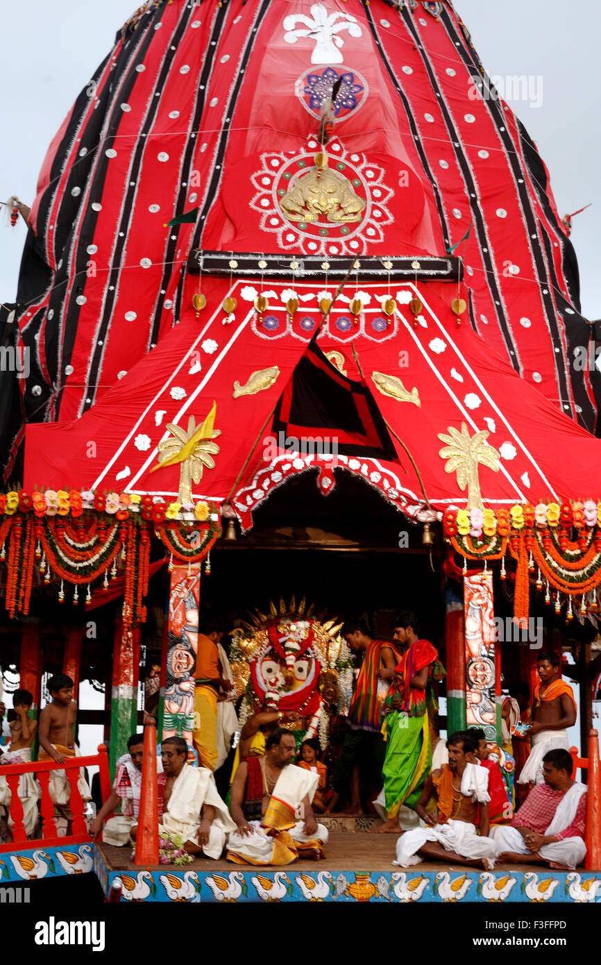 Rath yatra or Cart festival of Jagannath ; Puri ; Orissa ; India Stock