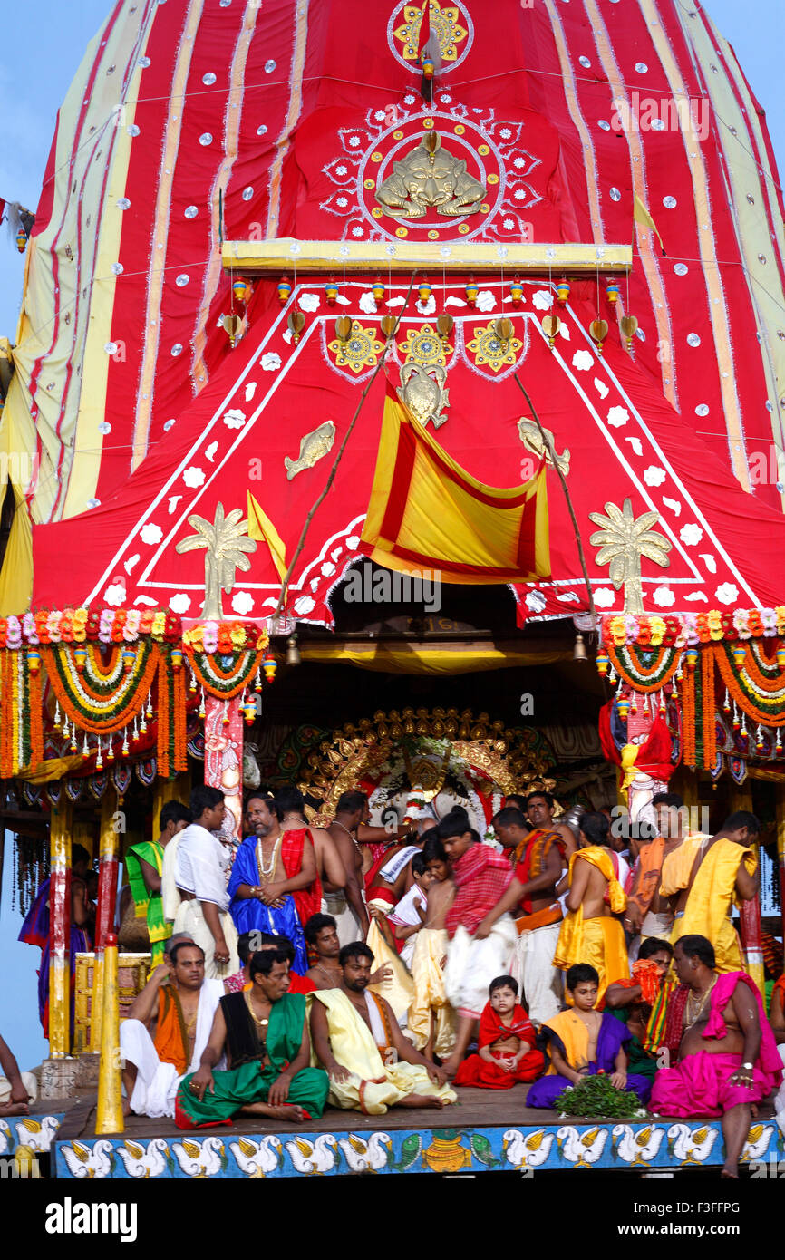 Rath yatra or Cart festival of Jagannath ; Puri ; Orissa ; India Stock