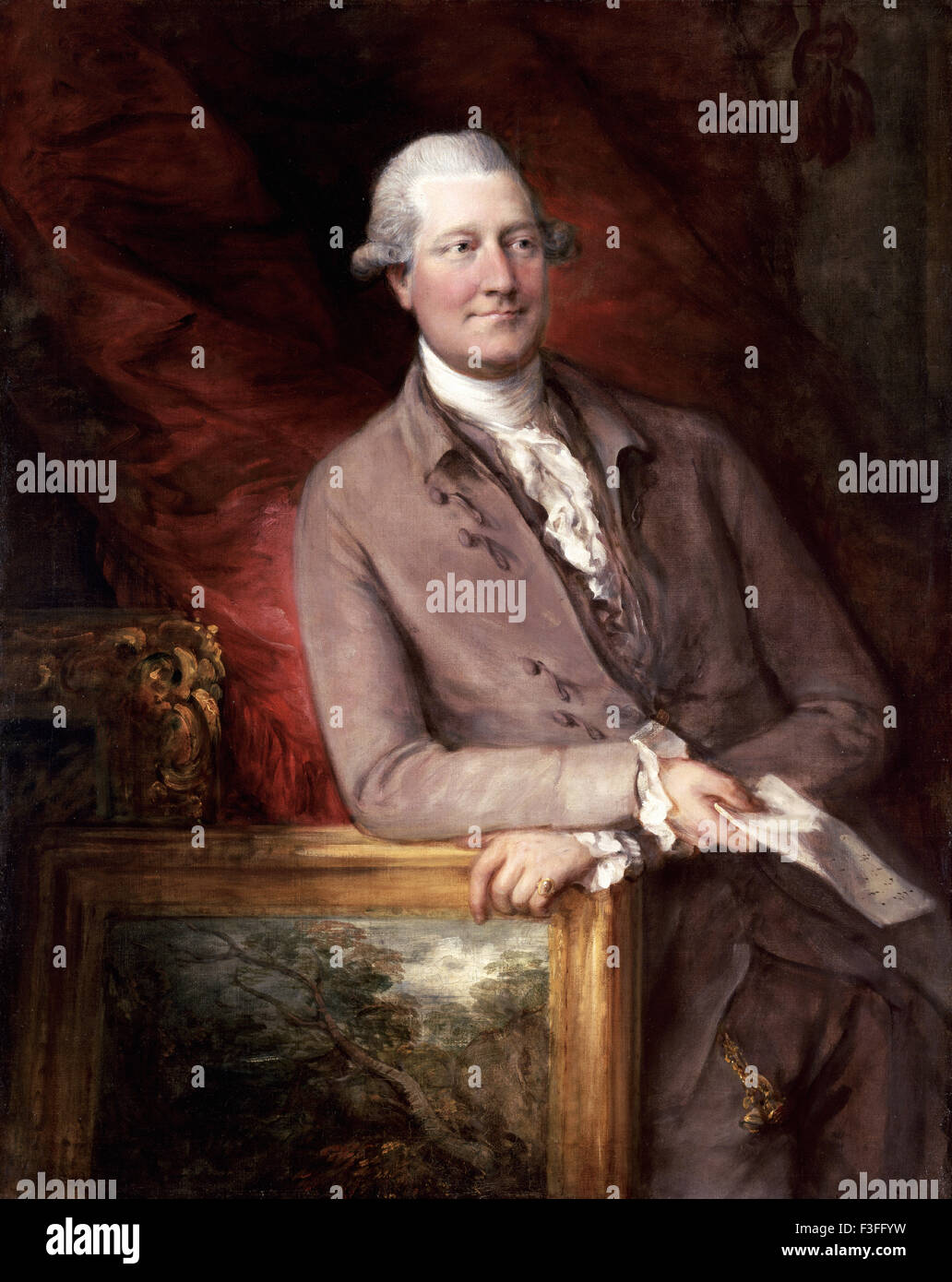 Thomas Gainsboroug - Portrait of James Christie (1730 1803) Stock Photo