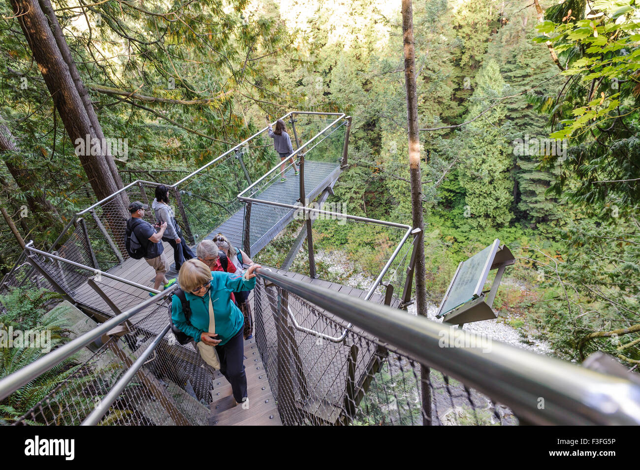 Capilano Suspension Bridge Park Stock Photo Alamy
