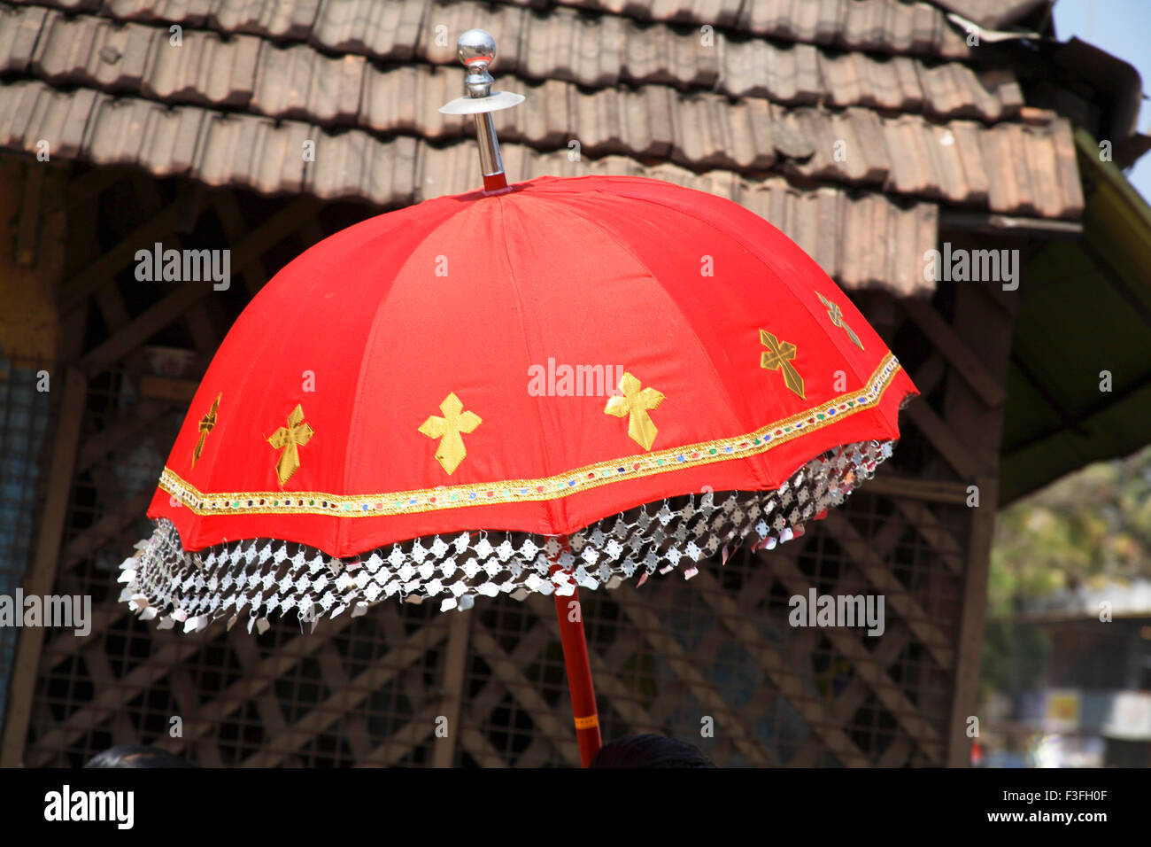 red umbrella, kerala, India, Asia Stock Photo Alamy