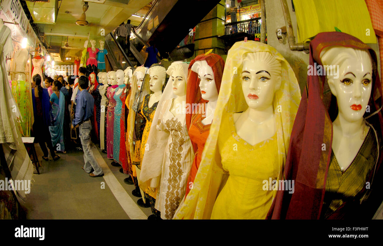 Readymade garment shop ; Calcutta ; Kolkata ; West Bengal ; India ; Asia Stock Photo