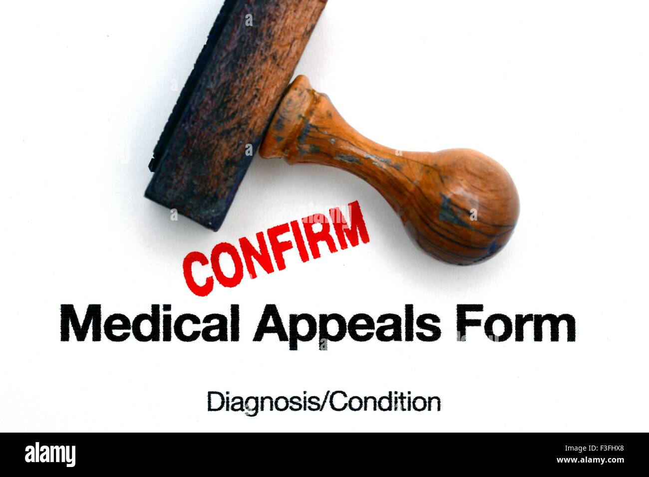 Medical appeal form Stock Photo Alamy