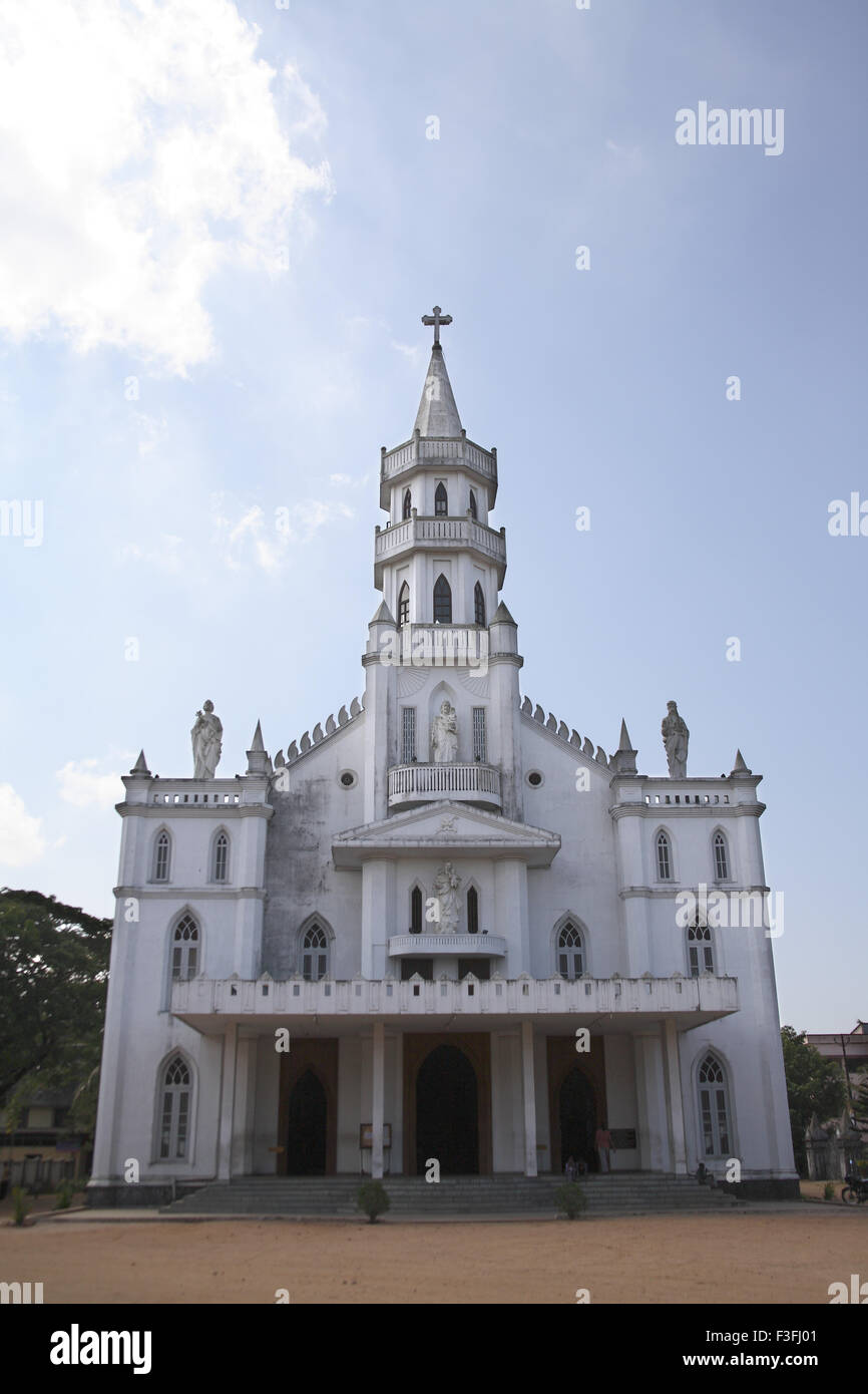 Mount Carmel cathedral established in 1809 and reconstructed in1999 ; Alappuzha ; Alleppey ; Kerala Stock Photo