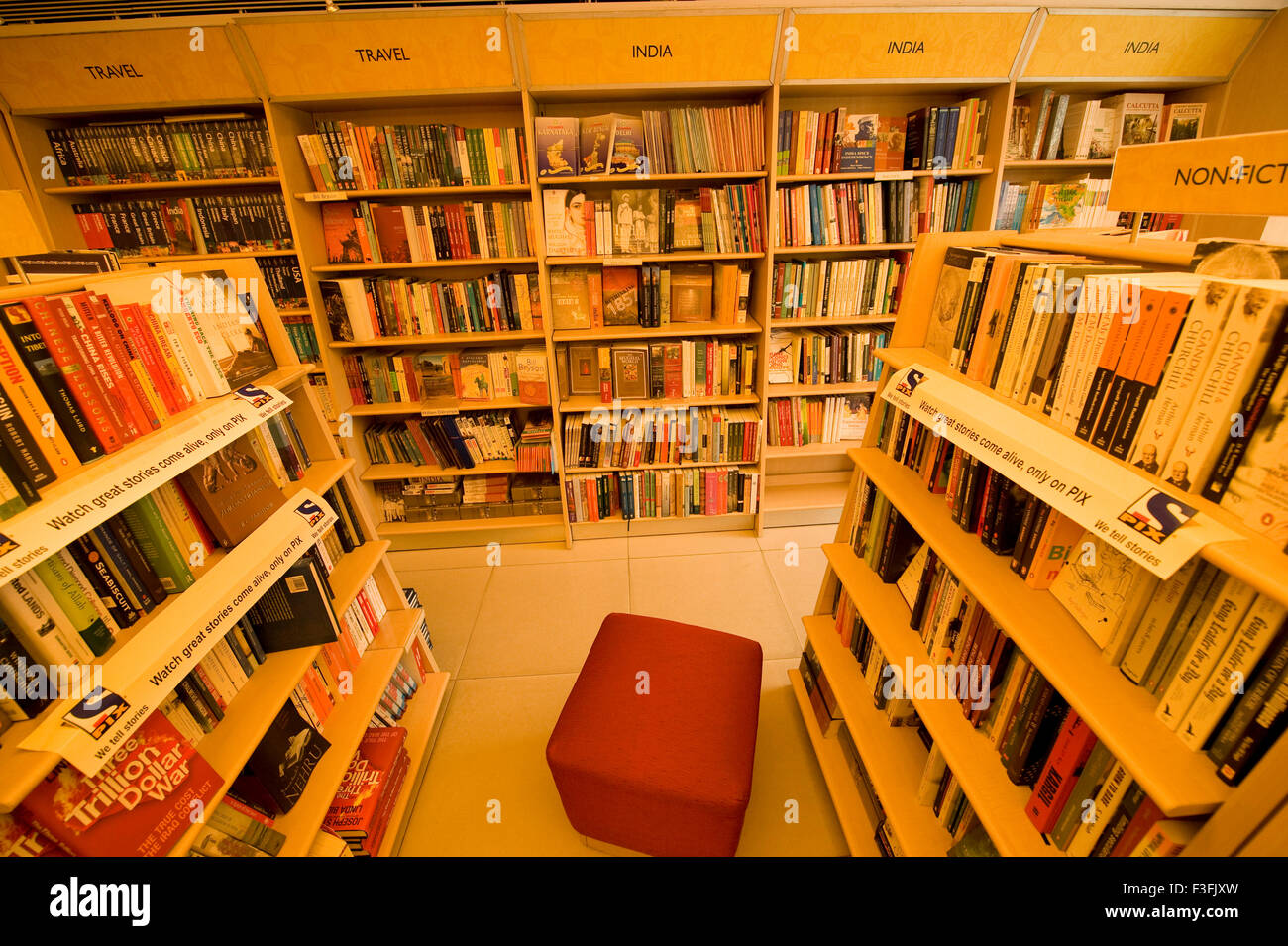 Calcutta's prestigious bookshop in a aristocratic locality ; Calcutta ; West Bengal ; India Stock Photo