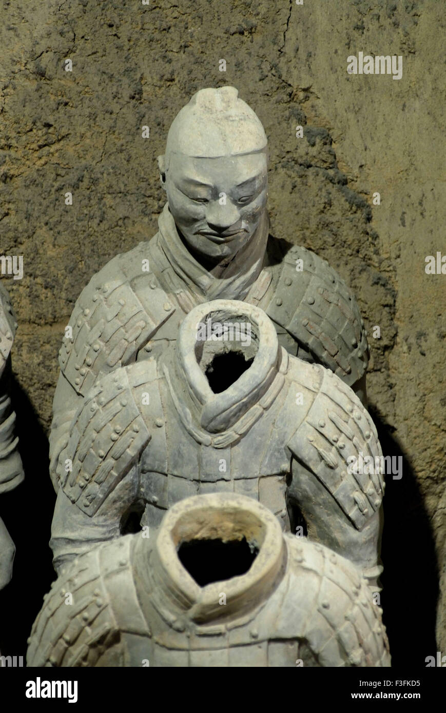 Statues of Terracotta warriors in pit 3 ; Terracotta army ; Qin Dynasty