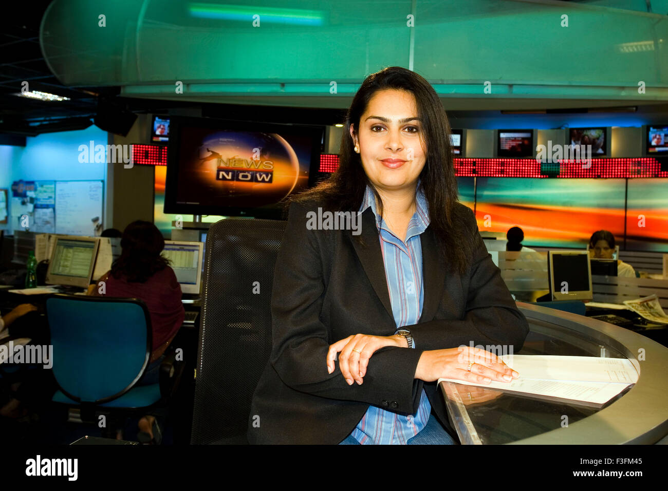 Mini Menon, journalist and author, Times Now, News Now, TV Channel, Editor, India, Asia Stock Photo