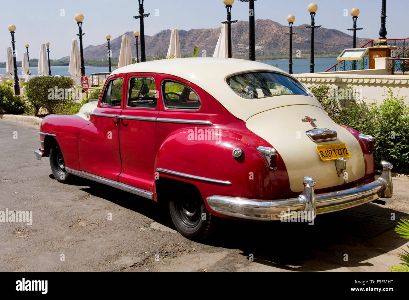 Heritage taxi, old car, vintage car, classic car, Udaipur ; Rajasthan ; India ; Asia Stock Photo