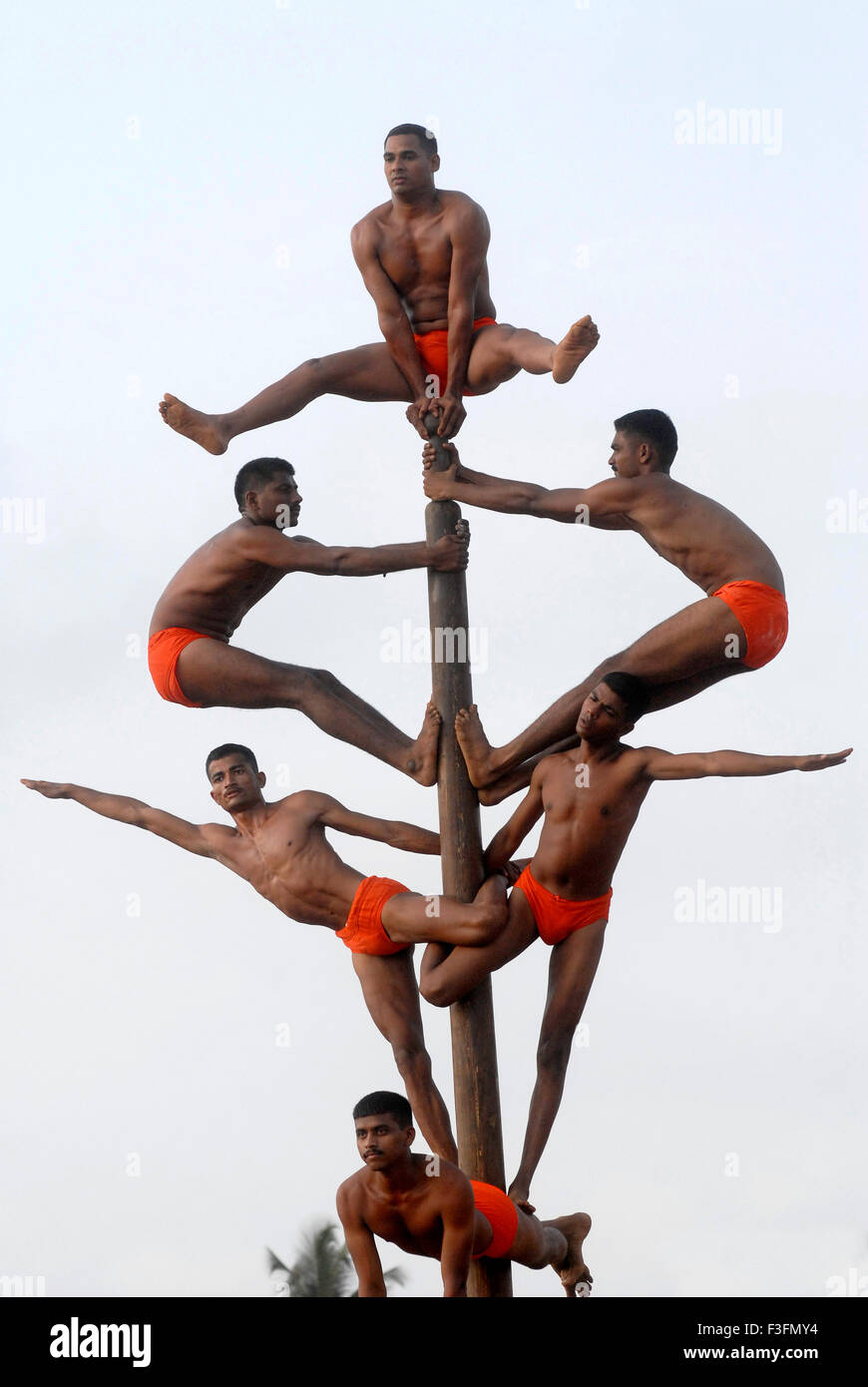 Girls Performing Yoga On Ropes In A Sport Known As Rope Mallakhamb It Stock Photo Alamy