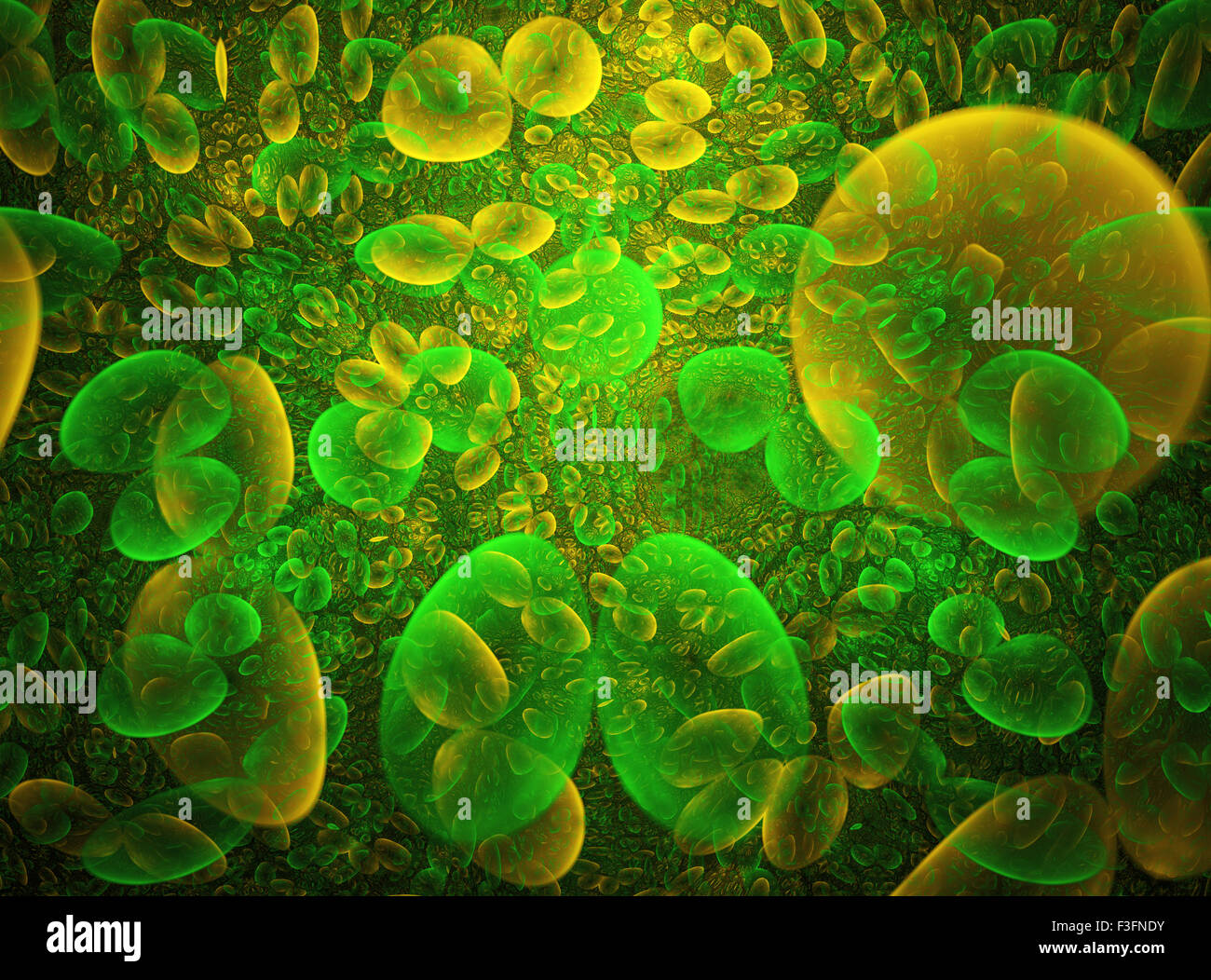Computer rendered 3d abstract fractal illustration background for