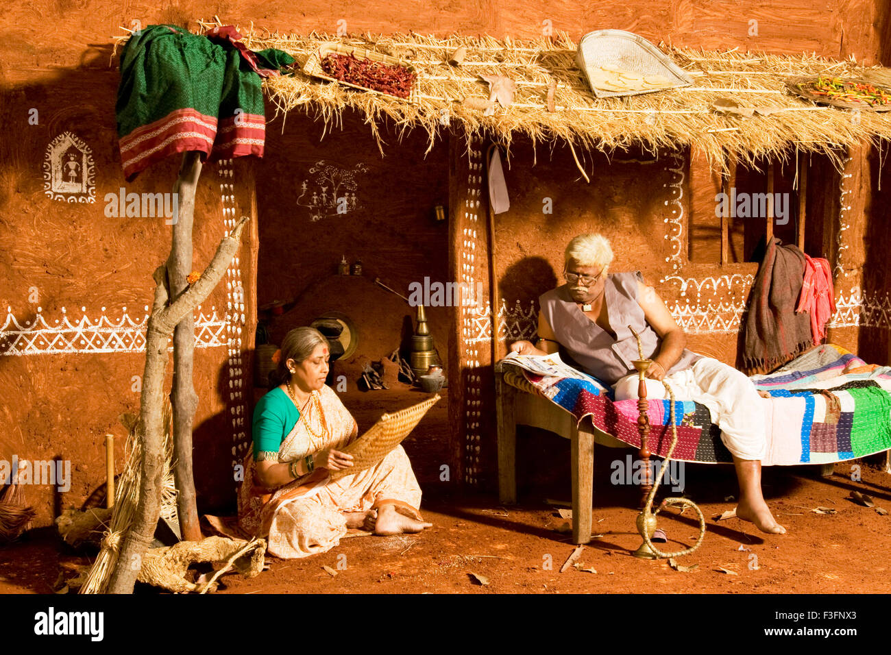 Old indian village man hi-res stock photography and images - Alamy