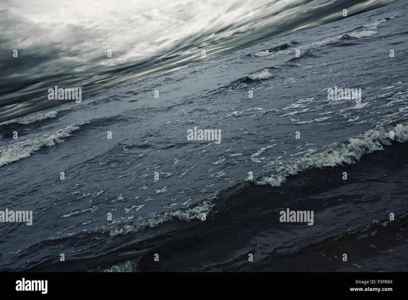 Stormy sky over a sea Stock Photo - Alamy