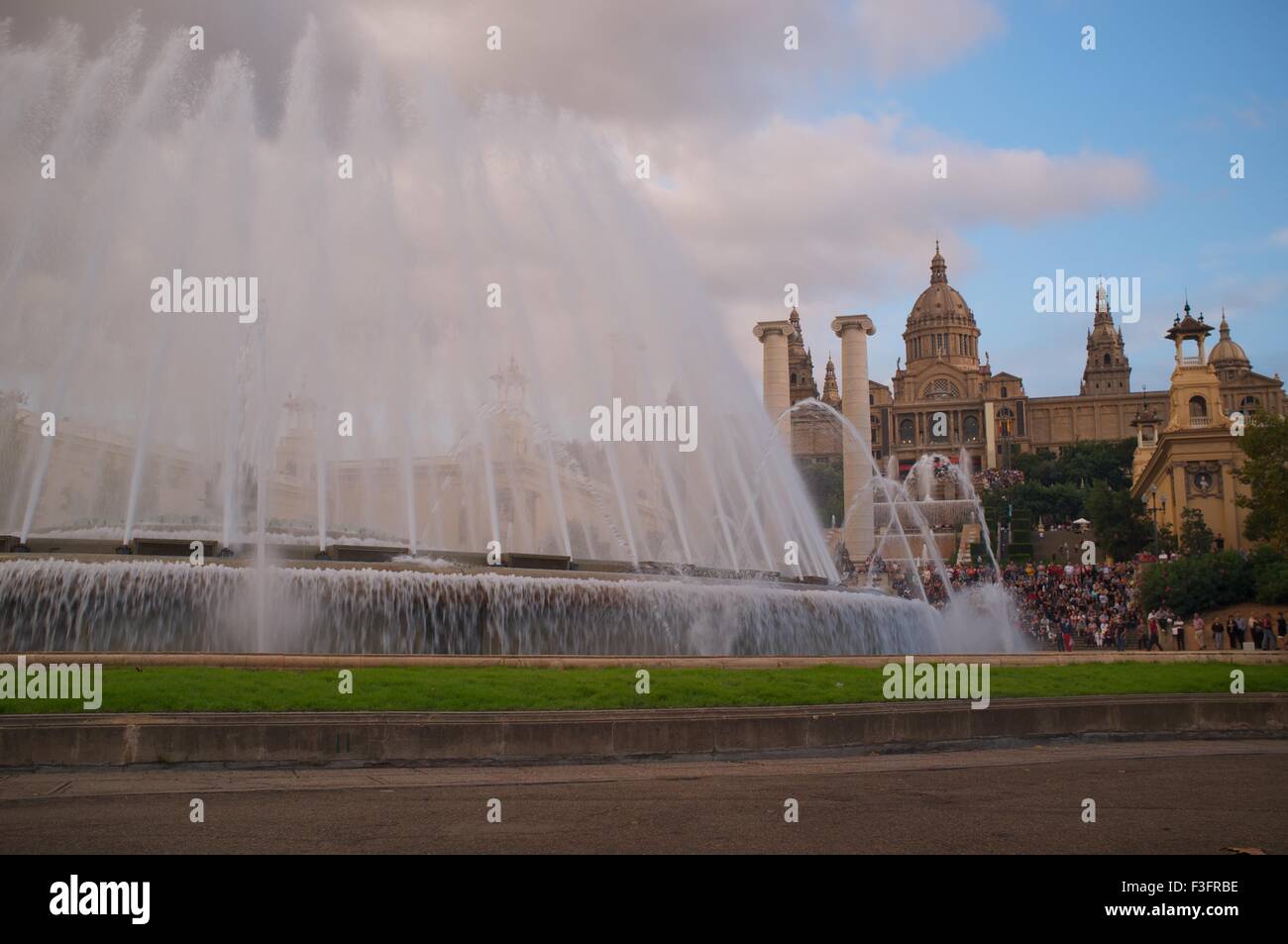 Magic fountain in Barcelona Stock Photo Alamy