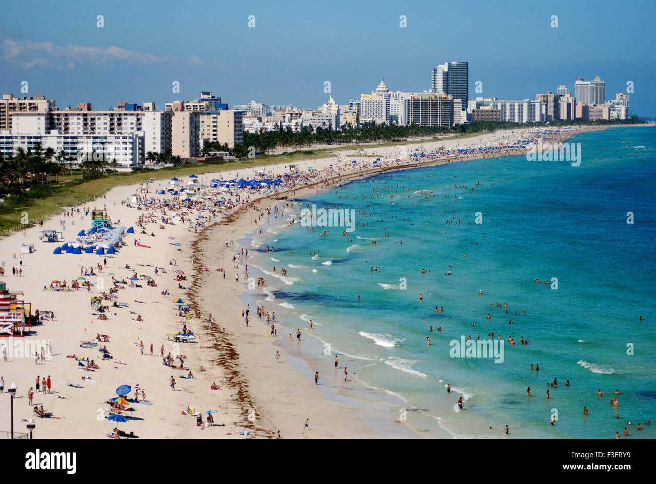 Summer time at the South Beach, Miami, Florida, United America, USA Stock Photo - Alamy