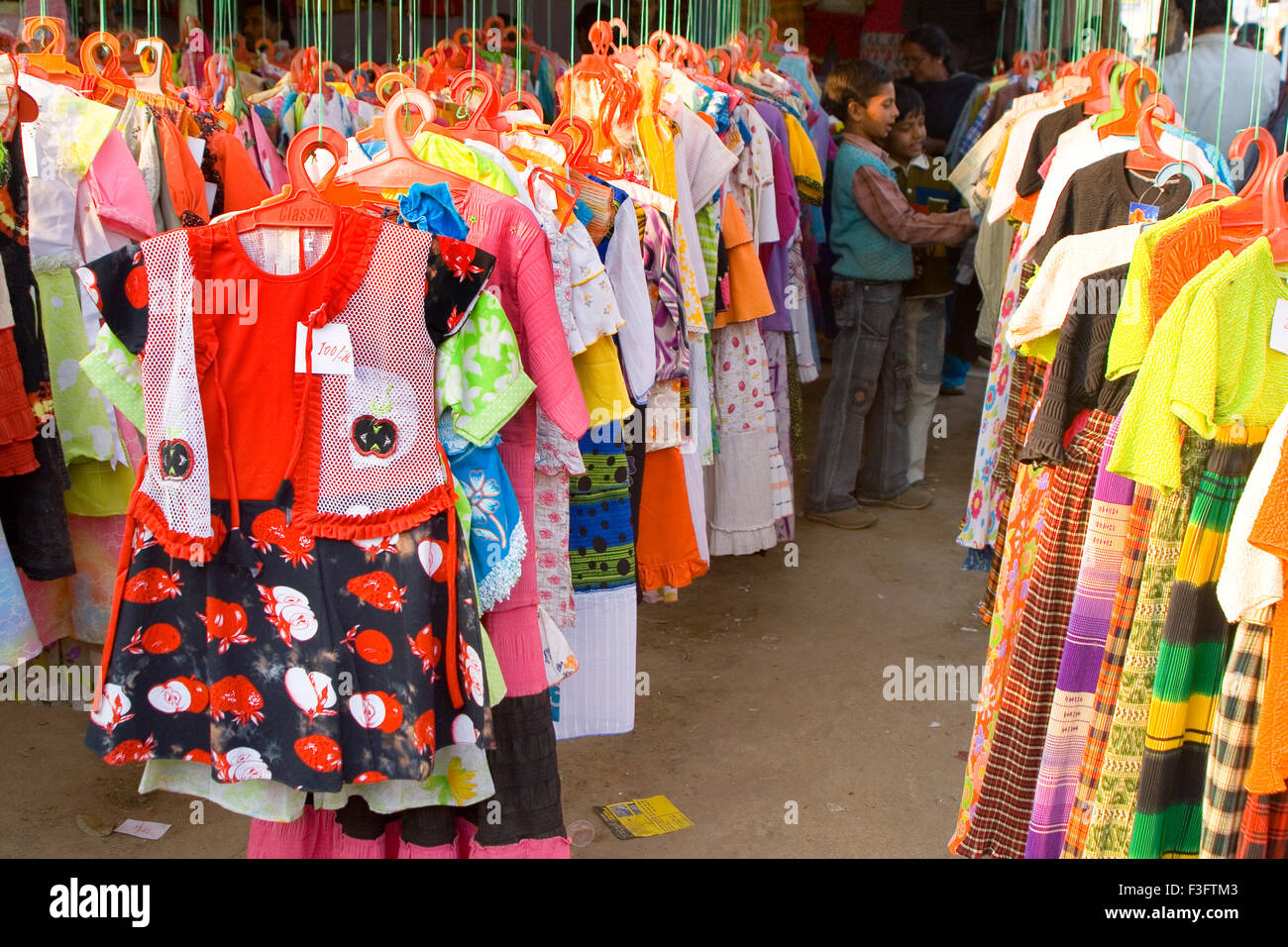 Garments for sale, India, Asia Stock Photo Alamy