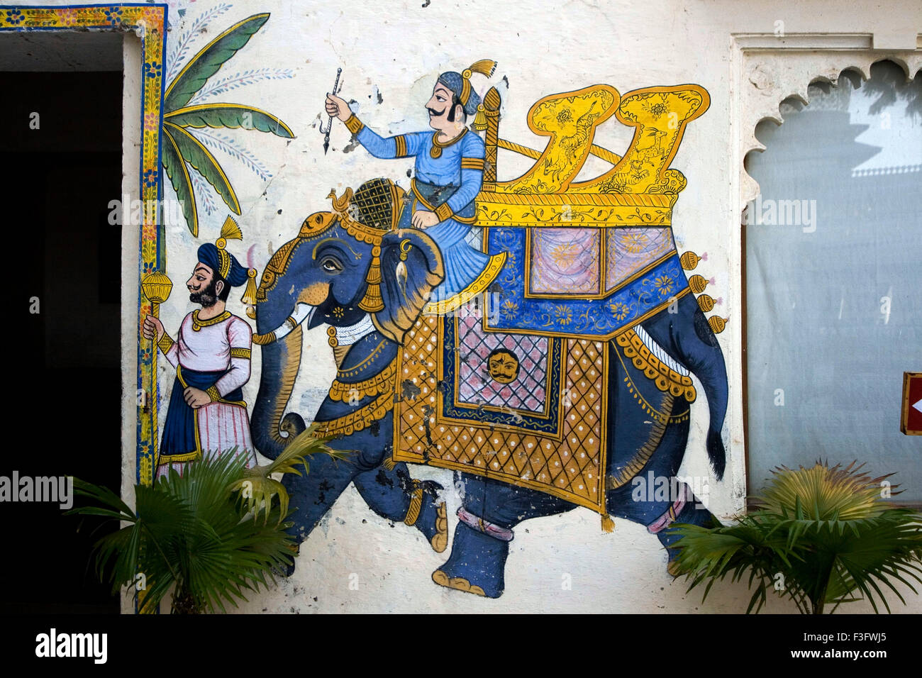 Mural on wall ; Udaipur ; Rajasthan ; India Stock Photo - Alamy