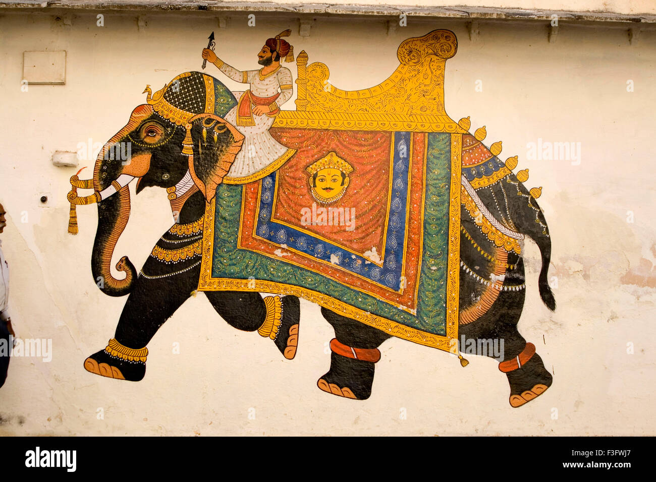 Mural painting ; Udaipur ; Rajasthan ; India Stock Photo - Alamy