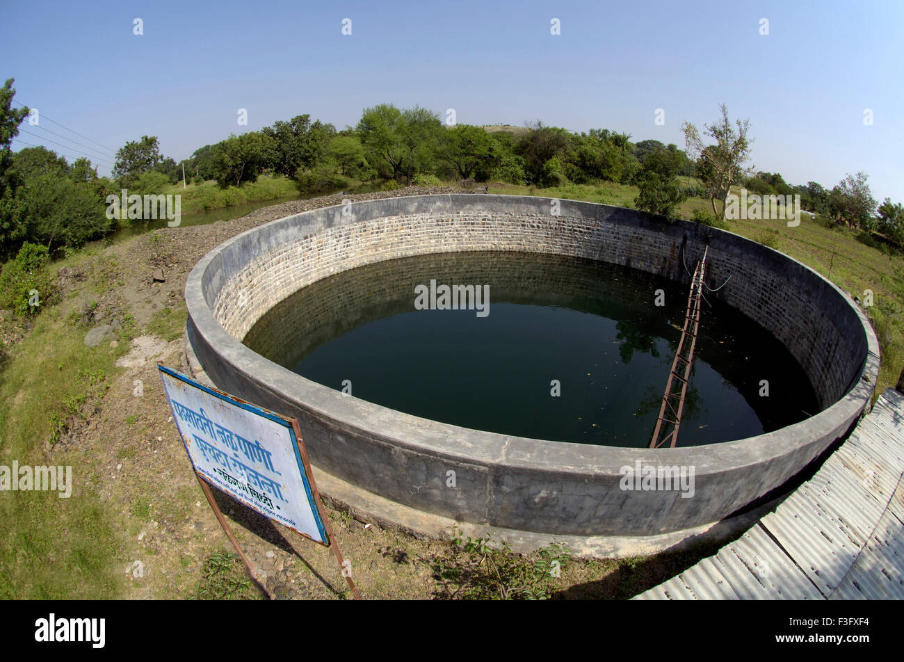 Padmavati tap water supply project at Ralegan Siddhi near Pune ; Maharashtra ; India Stock Photo
