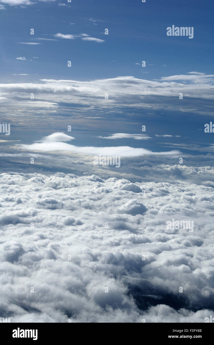 Clouds seen from aircraft Stock Photo