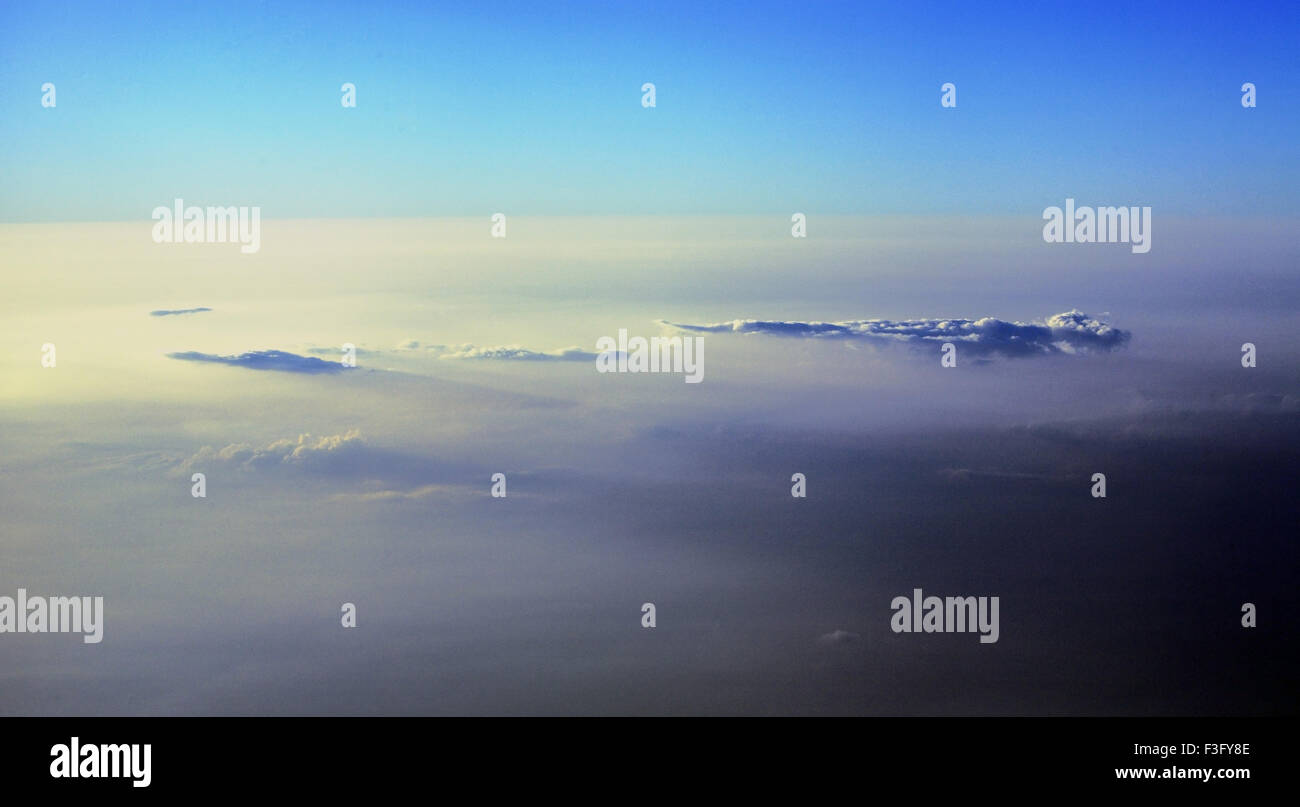 Clouds seen from aircraft Stock Photo