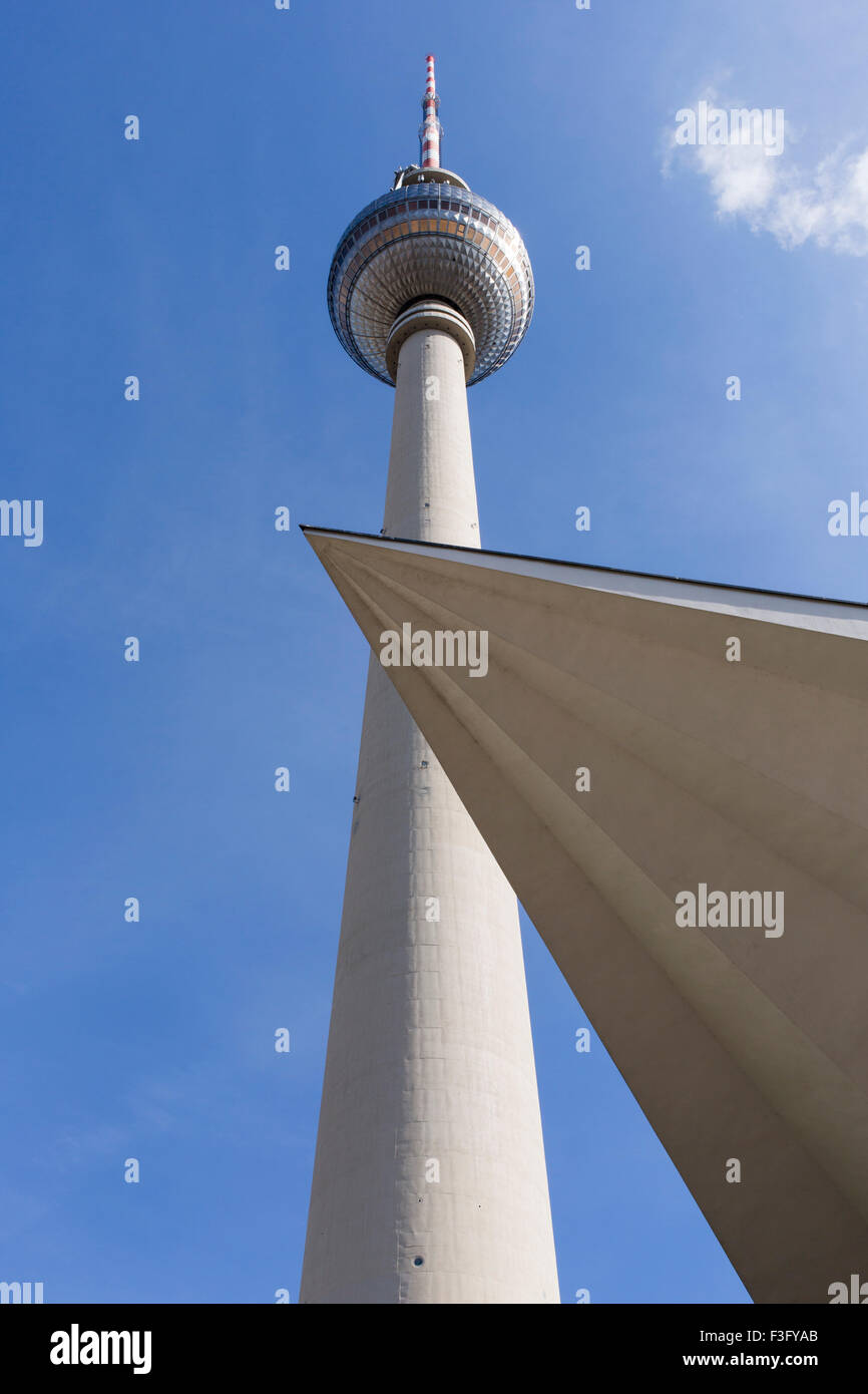 The Berlin Fernsehturn TV Tower Stock Photo