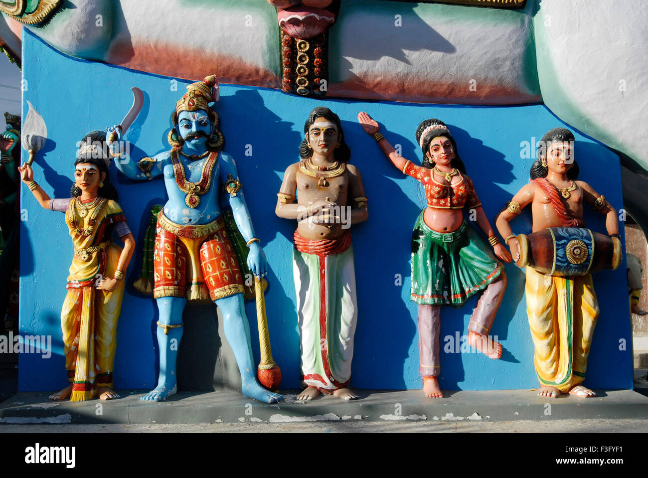 Temple statues , Thiruparankundram , Tirupparankundram , Tamil Nadu , India  , Asiamusician Stock Photo - Alamy