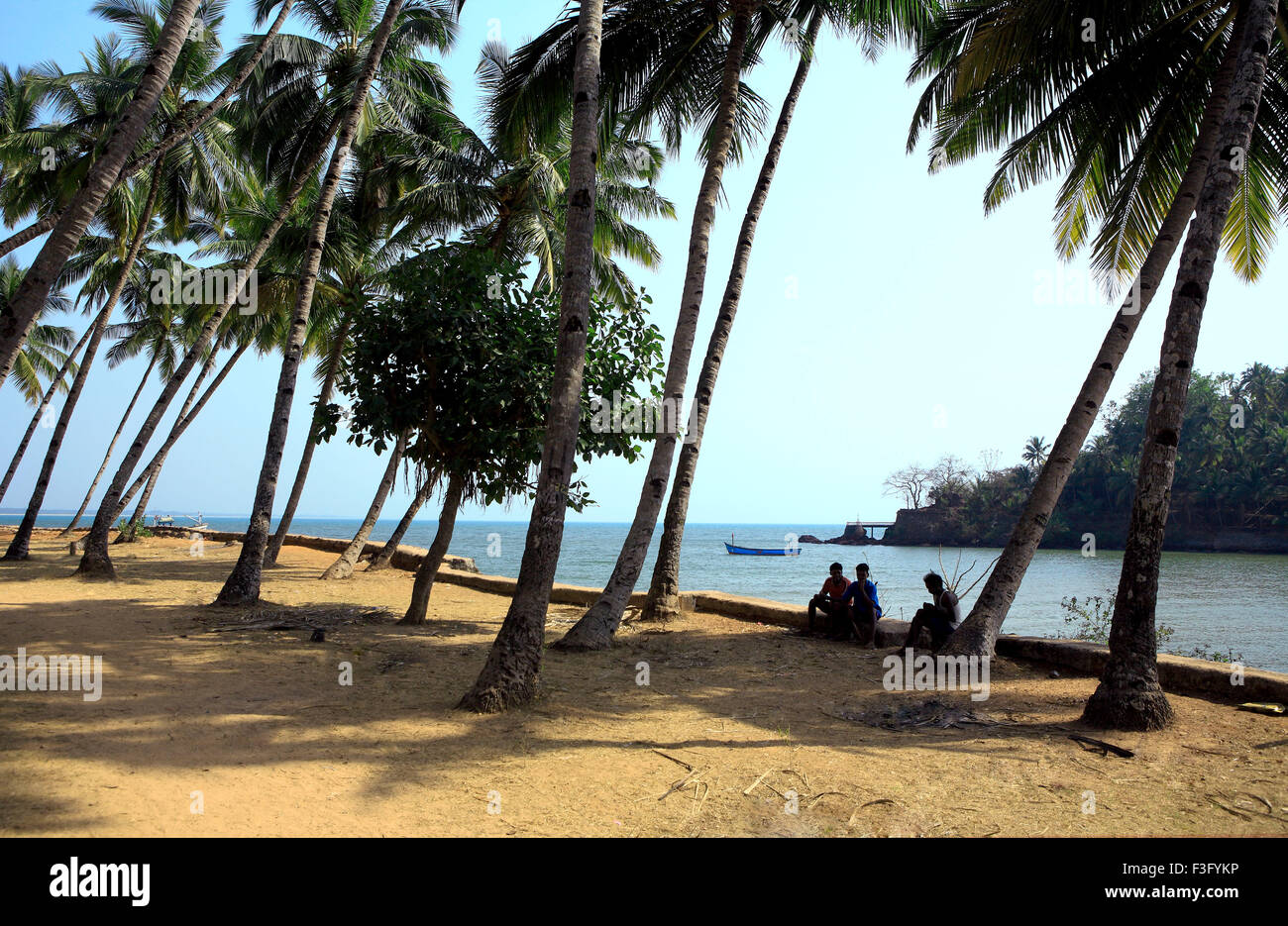 Kabana Beach, Cabana Beach, Ashvem Beach, Ashvem Wada, Mandrem, Goa, India, Asia Stock Photo