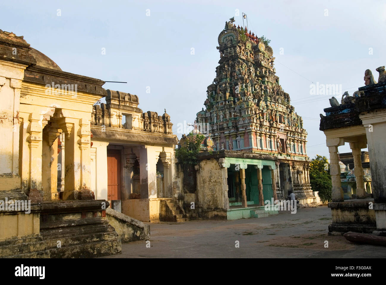 Shri Kayahorana Swami Neelayathatchi Amman temple built in 1305 AD ; Nagapattinam ; Chennai ; Tamil Nadu ; India Stock Photo