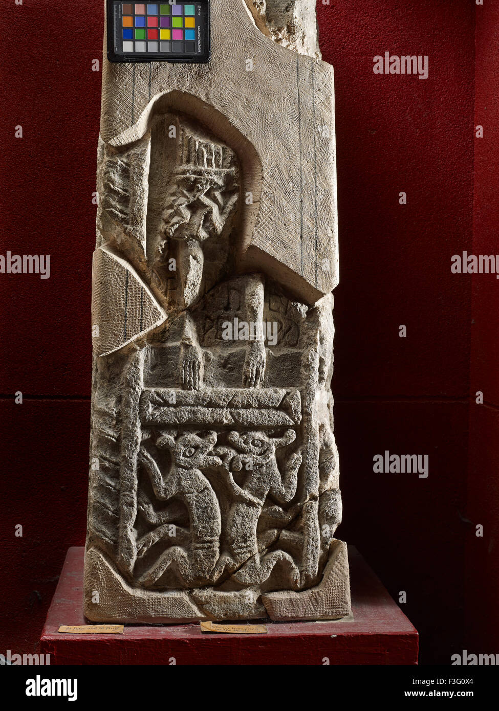 All Hallows by the Tower Saxon stone Stock Photo