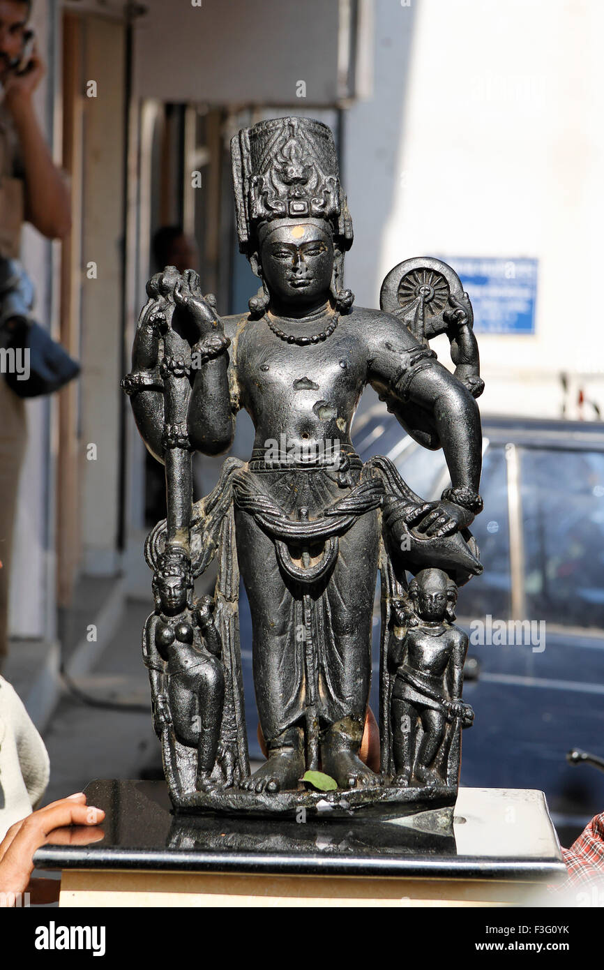 Vishnu (Kushan period) ; Pune ; Maharashtra ; India Stock Photo