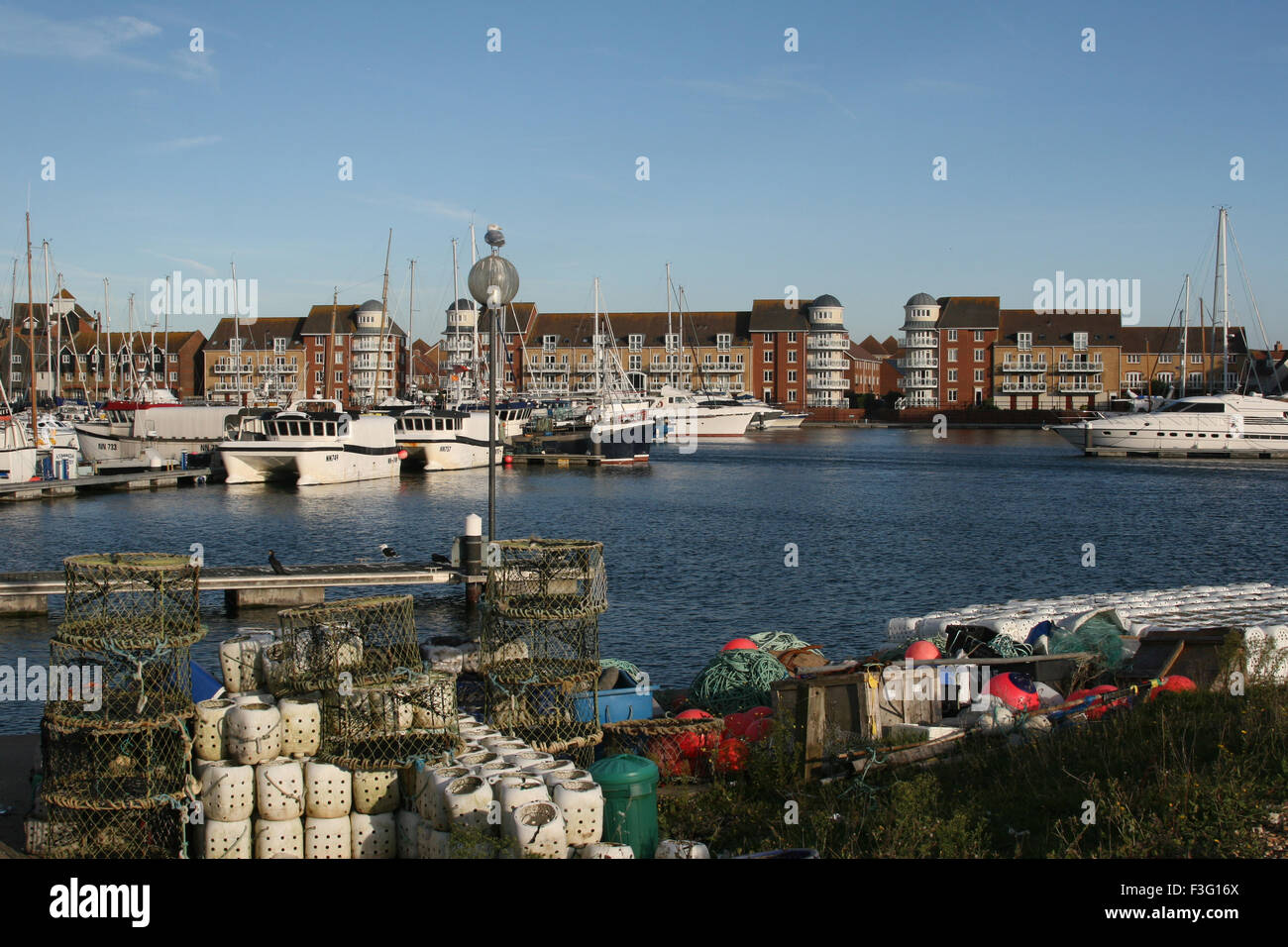 eastbourne sussex england sovereign harbour boats Stock Photo Alamy