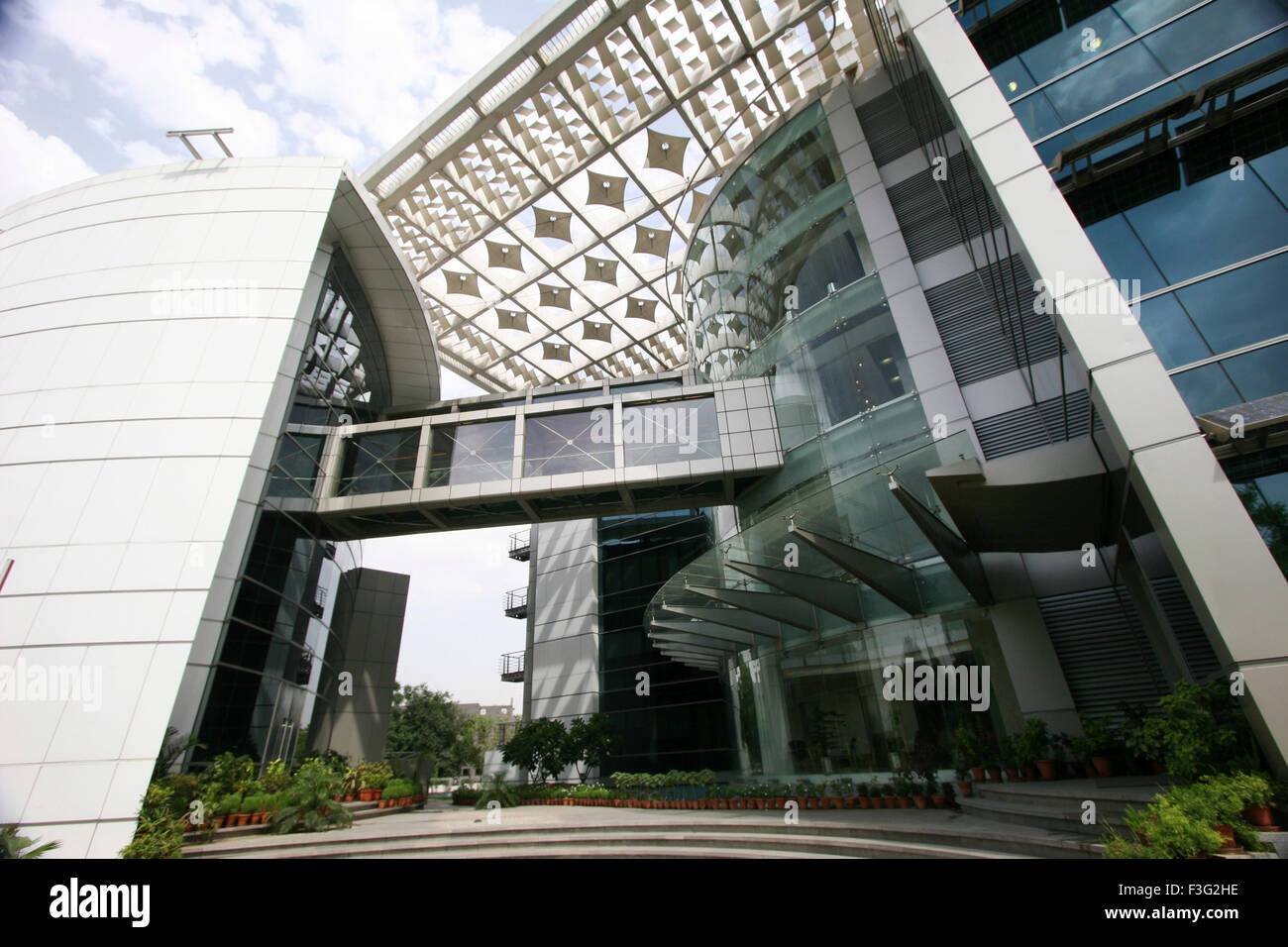 Entrance of IOCL (Indian Oil Corporation Ltd.) building ; New Delhi ; India Stock Photo Alamy