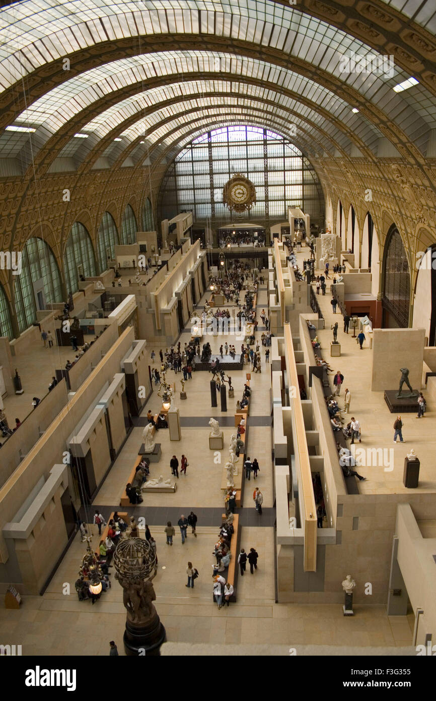 Musee d'Orsay ; Art Museum ; Gare d'Orsay ; Beaux Arts railway station ; Paris ; France ; Europe Stock Photo