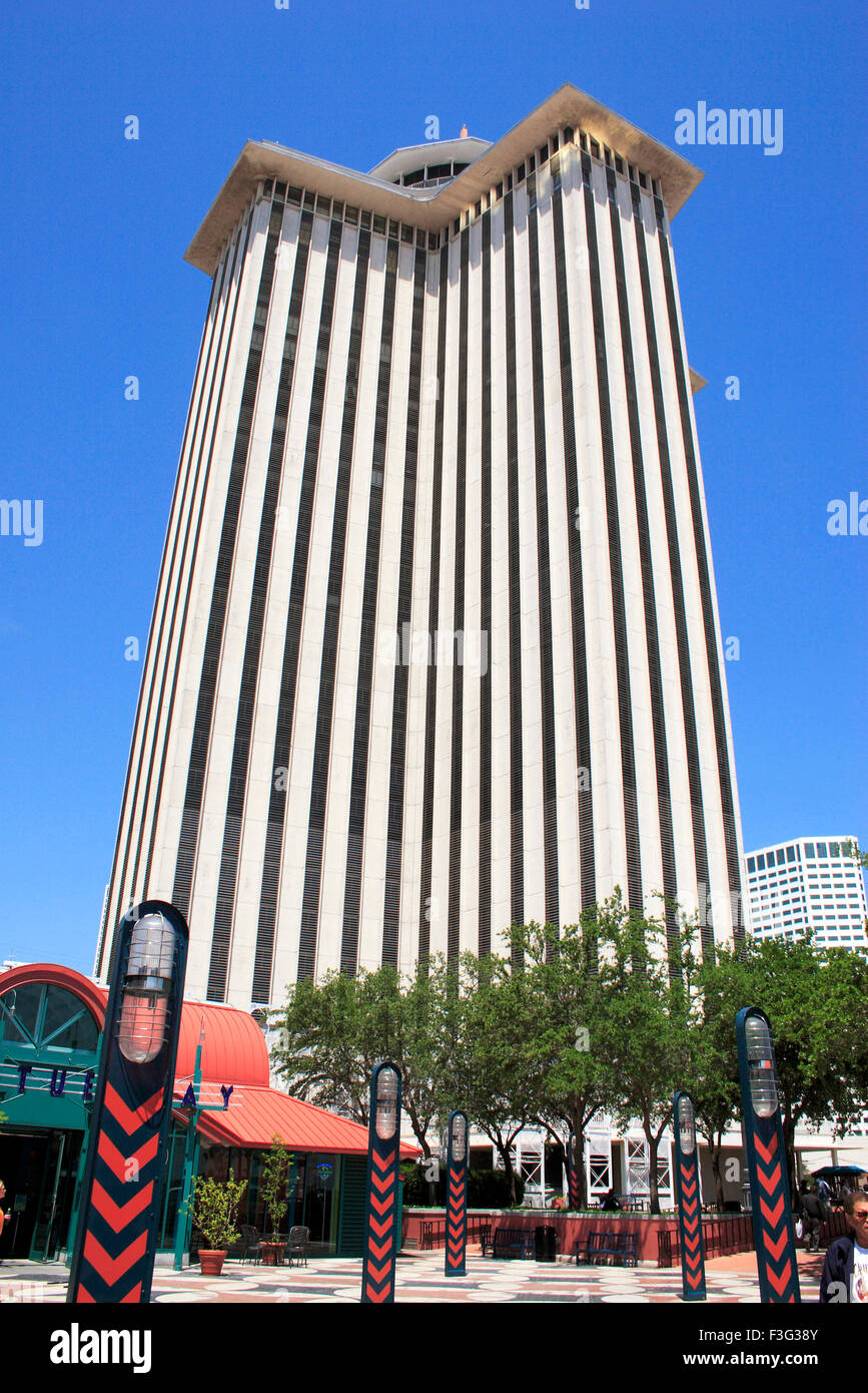 World trade center WTC new Orleans non profit organization started 1943 ; Canal street ; New Orleans ; Louisiana ; U.S.A. Stock Photo