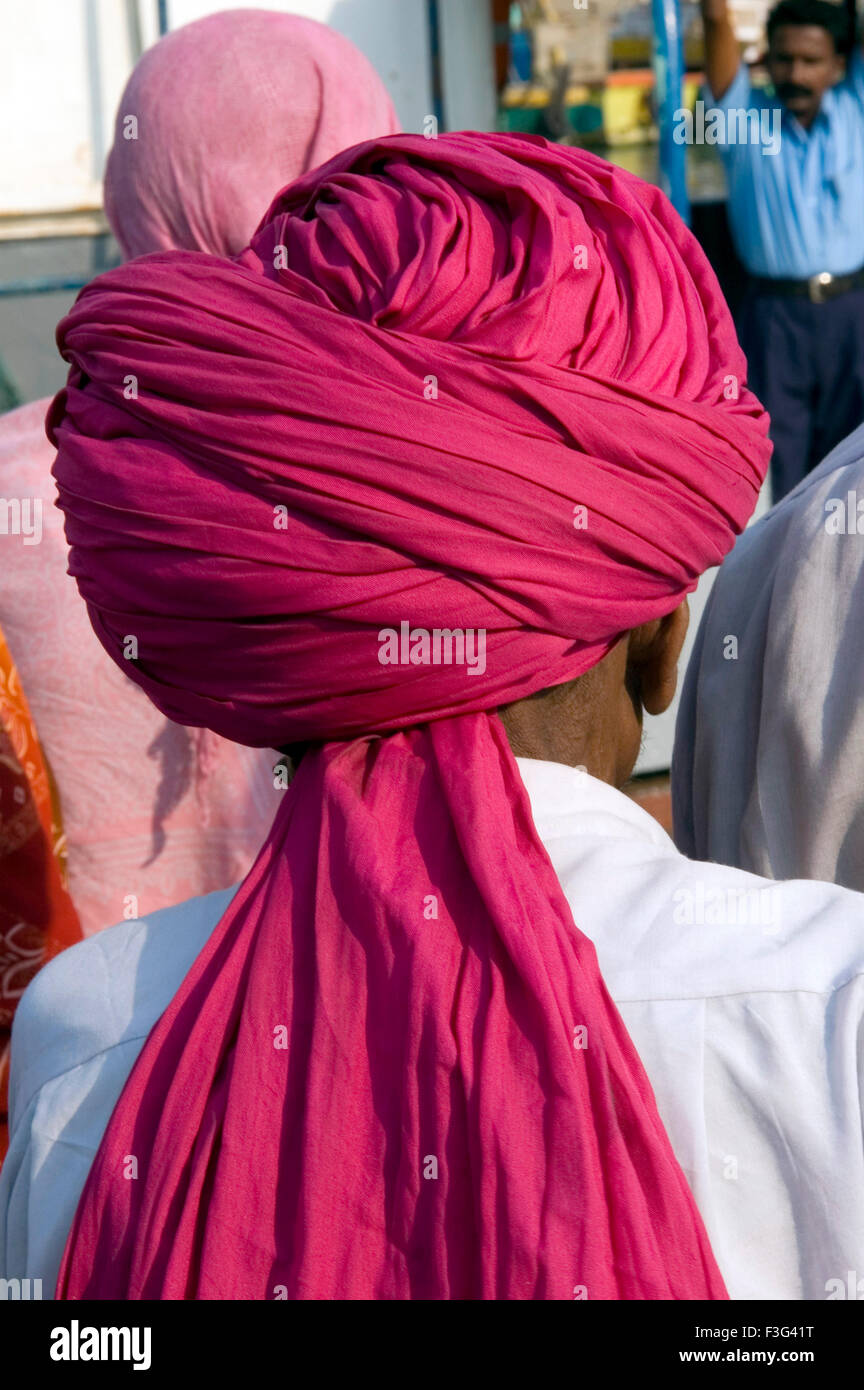 turban, headwear, headdress, Kanyakumari ; Tamil Nadu ; India , asia Stock Photo