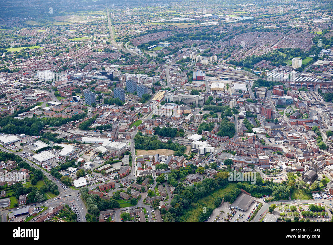 Stockport Town Centre, North West England, UK Stock Photo