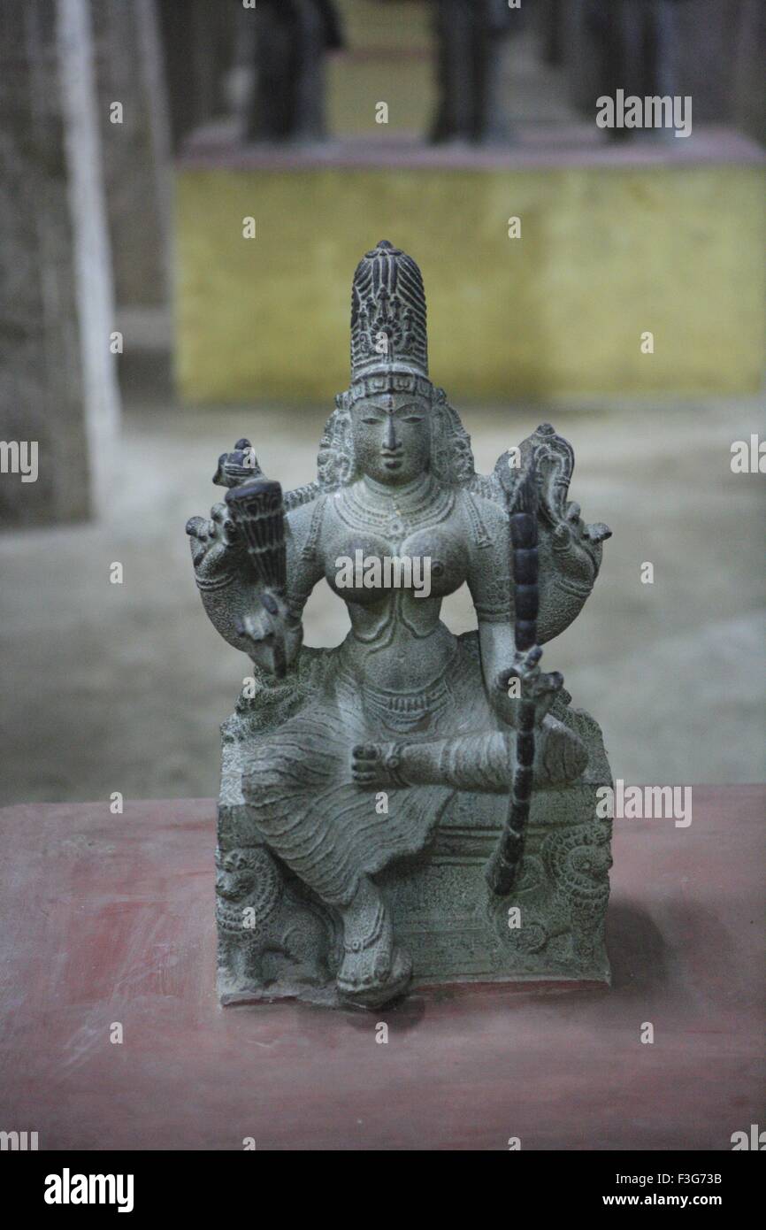Statue in art Museum 1000 pillared hall in Meenakshi Amman Temple built in 1623 55 ; Madurai ; Tamil Nadu Stock Photo
