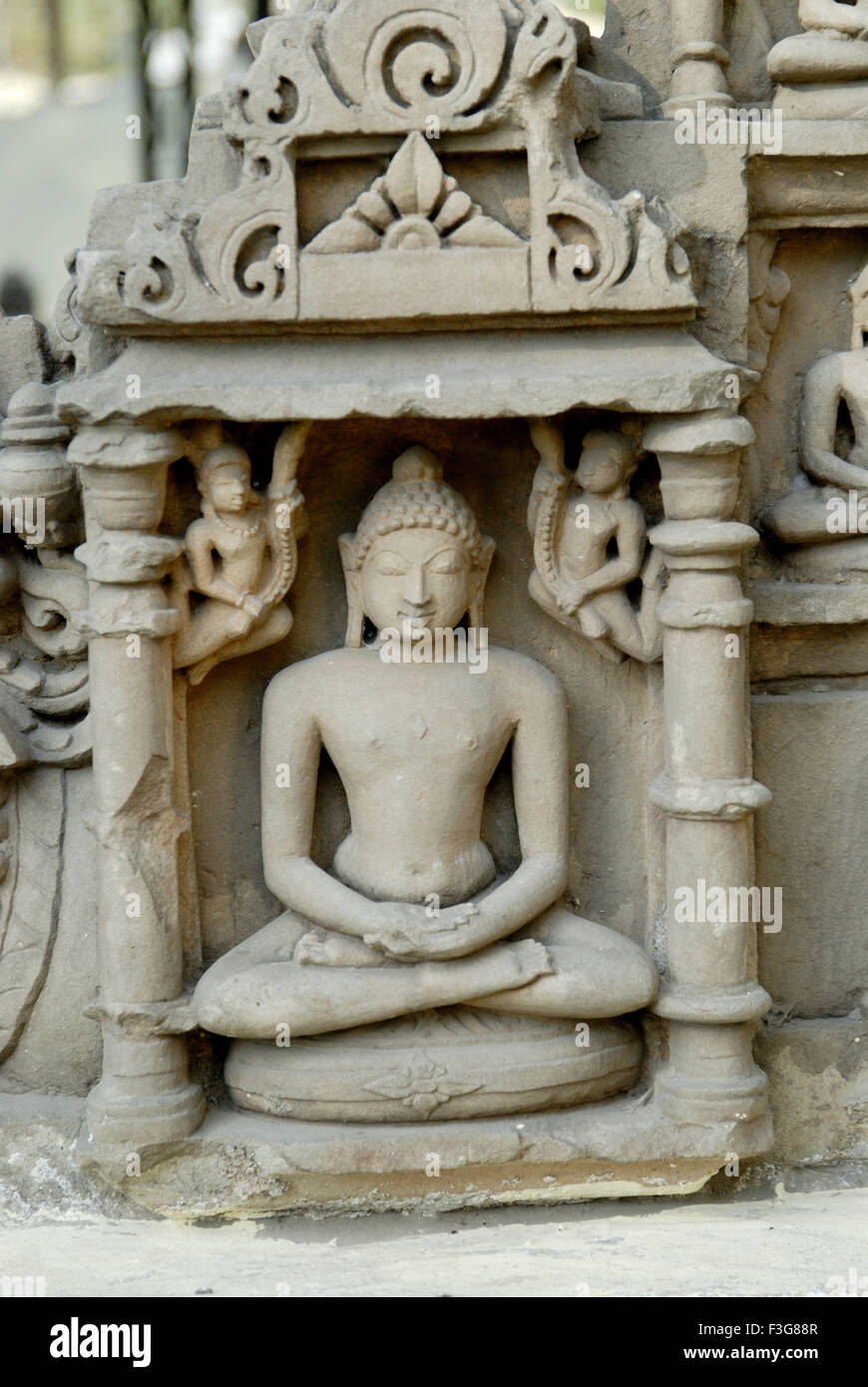 Status of Buddha at central museum house at Indore ; Madhya Pradesh ; India Stock Photo