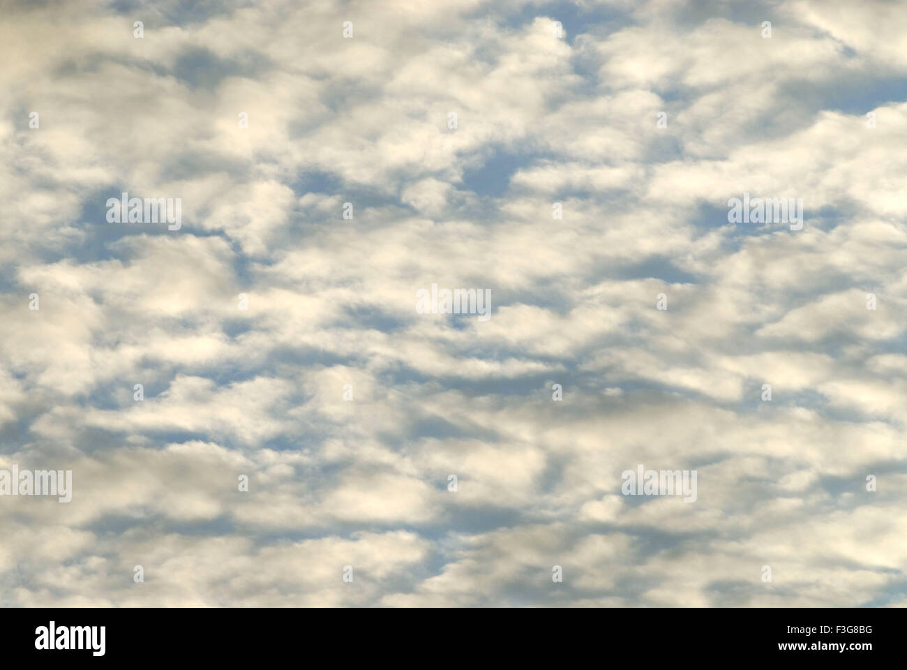 White clouds and very light blue sky Stock Photo
