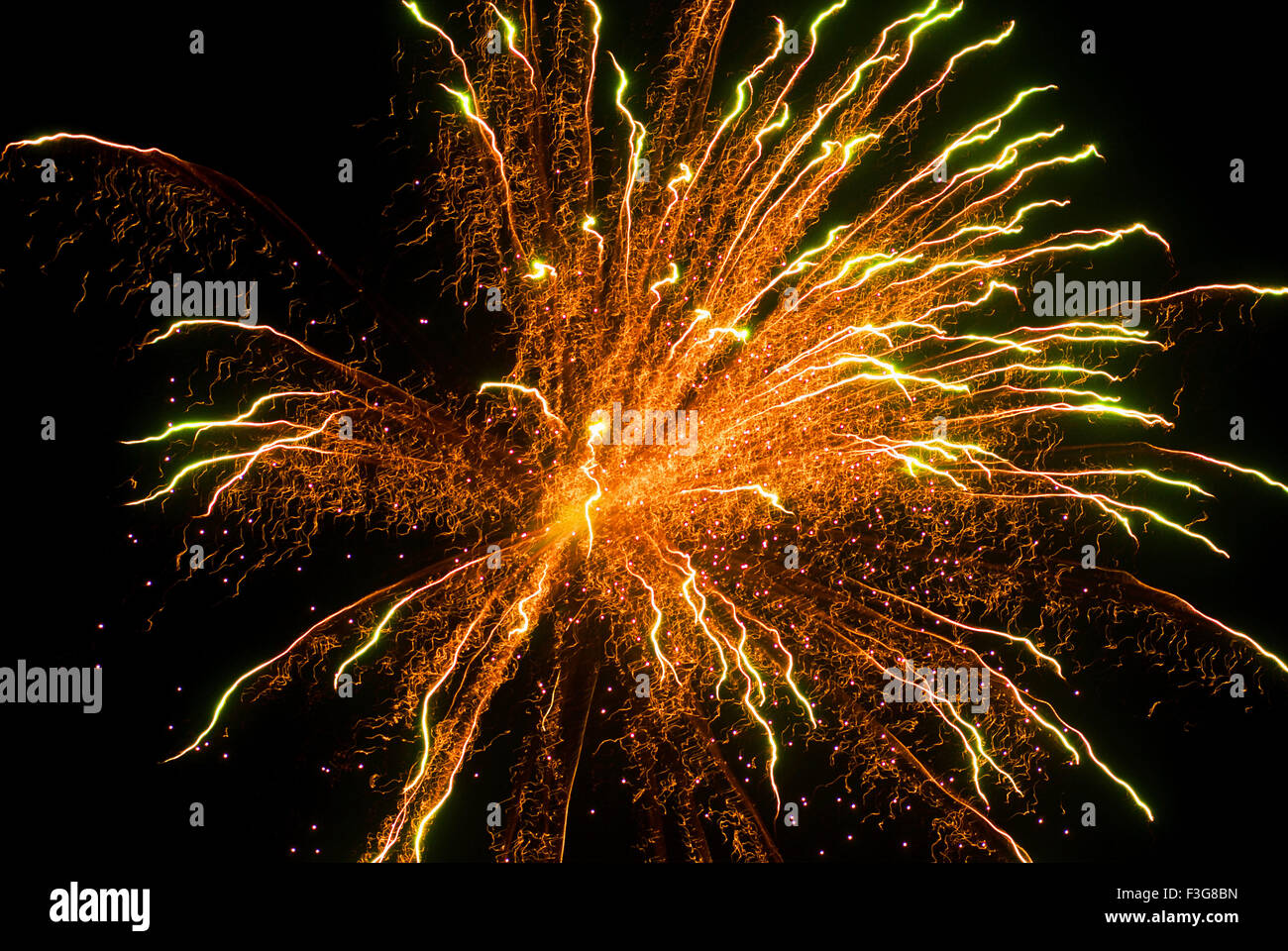 Crackers ; magnificent firework sky night for celebrating Gudi Padva