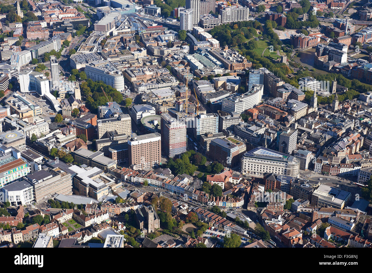 Bristol city centre aerial view hires stock photography and images Alamy