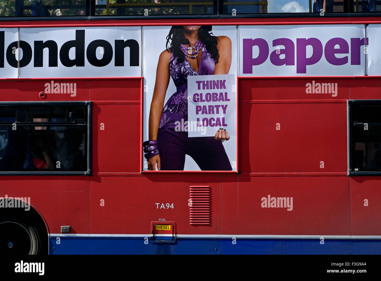 London Bus ; London ; England ; United Kingdom ; UK Stock Photo