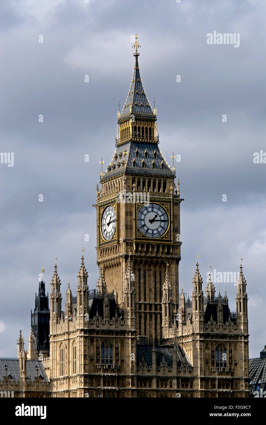 Big Ben and The House Of Parliament ; London ; U.K. United Kingdom England Stock Photo